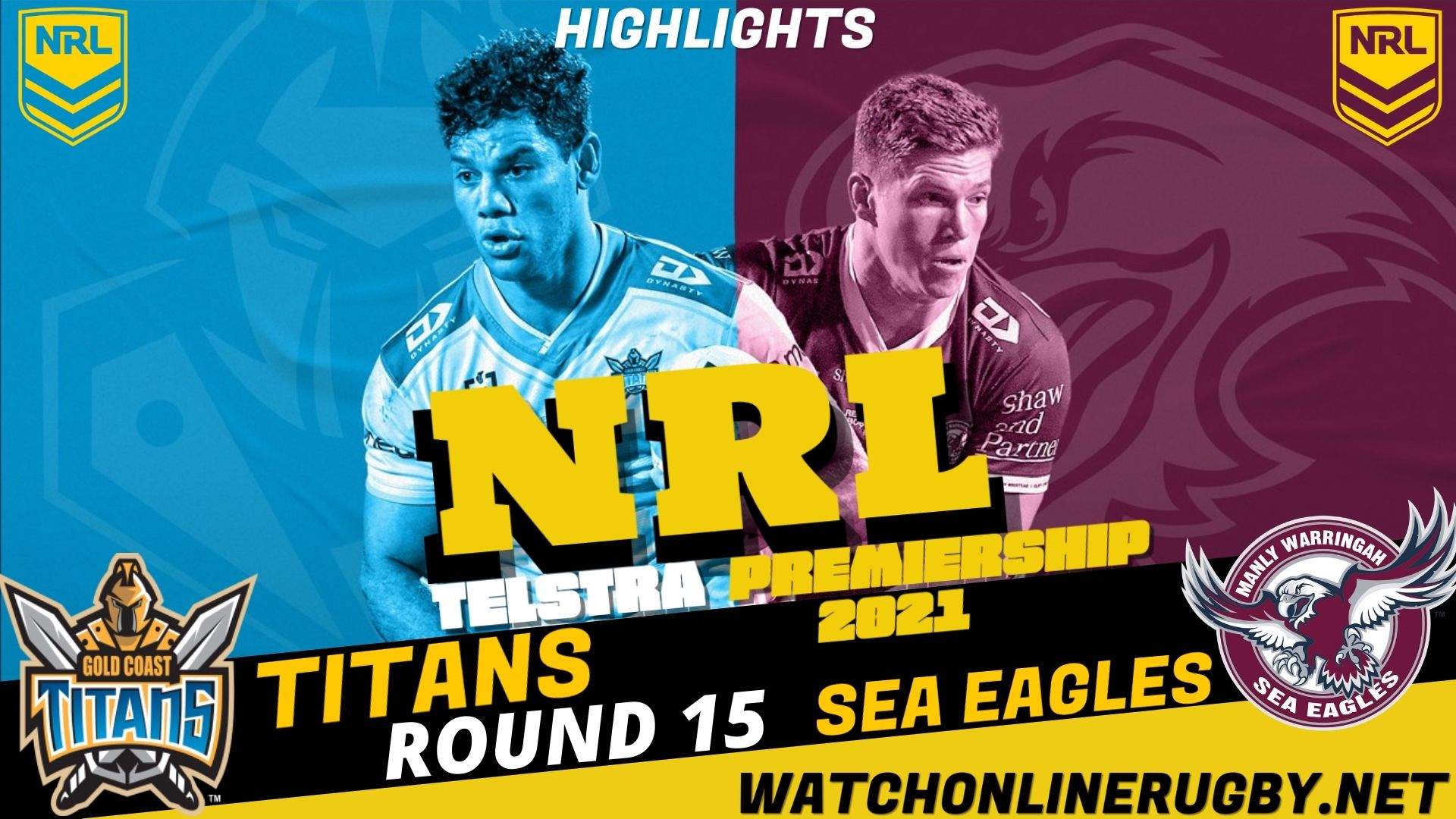 Titans Vs Sea Eagles Highlights RD 15 NRL Rugby
