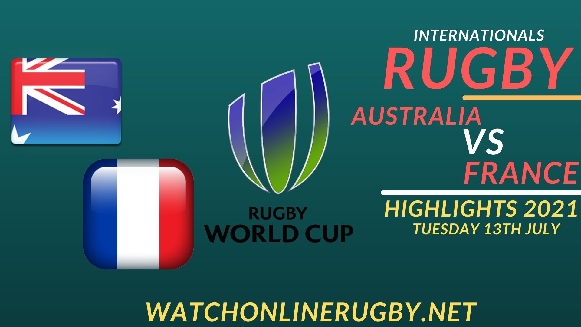 Australia Vs France International Rugby 2021