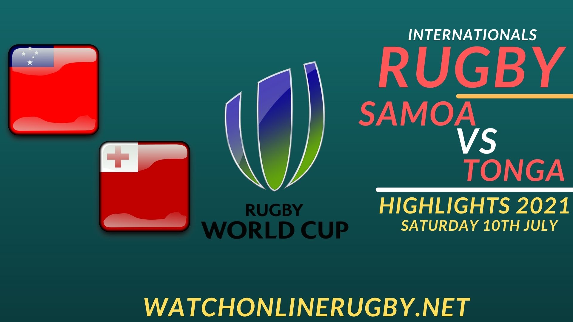 Samoa Vs Tonga International Rugby 2021