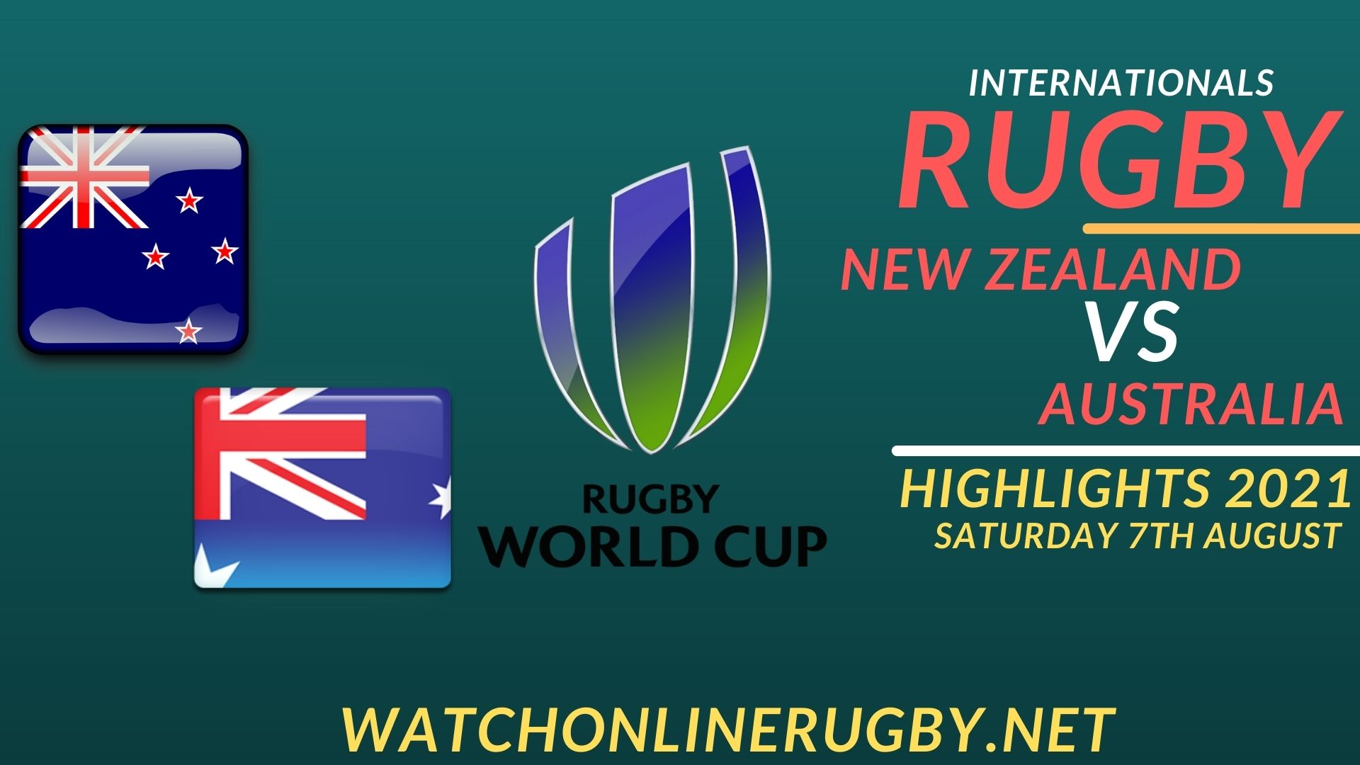 New Zealand Vs Australia International Rugby 2021