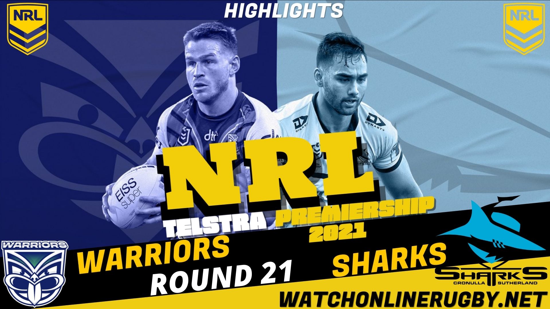 Warriors Vs Sharks Highlights RD 21 NRL Rugby