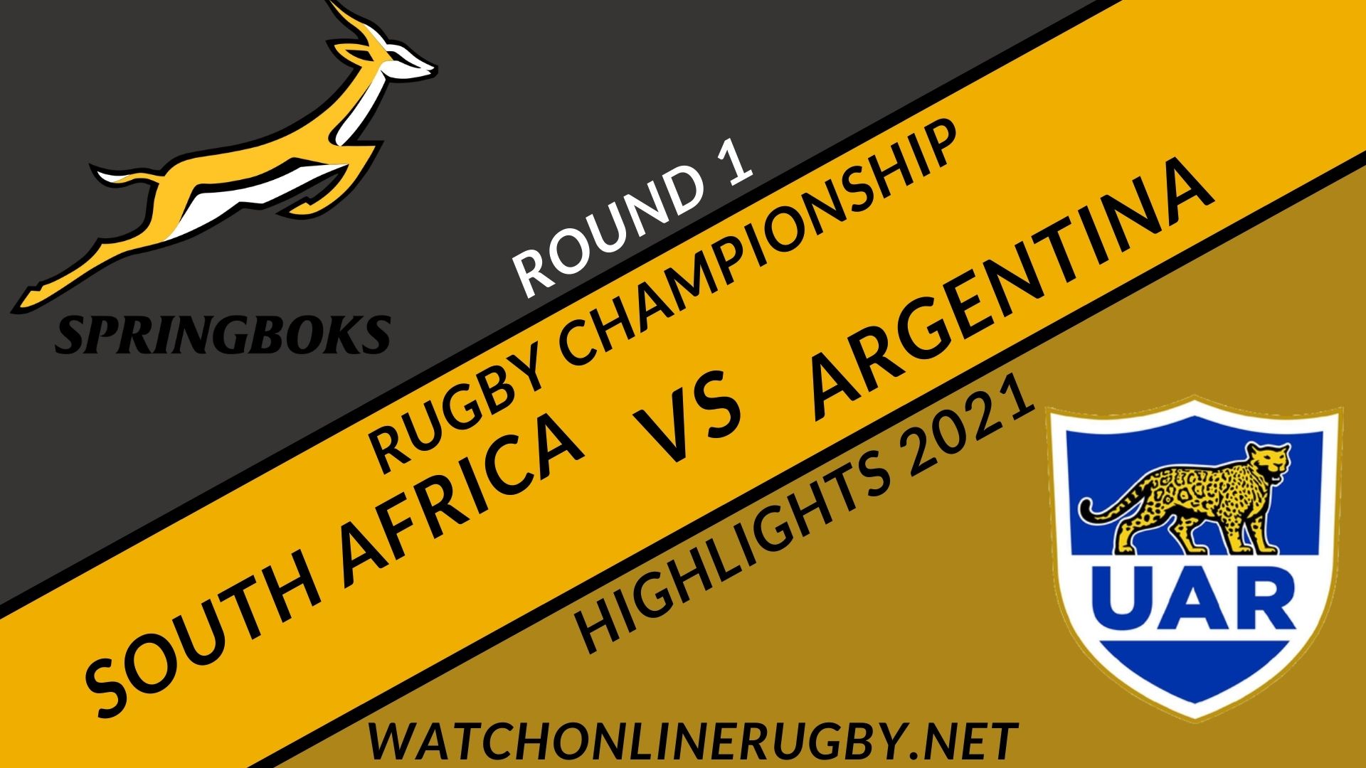 South Africa Vs Argentina Rugby Championship 2021 RD 1