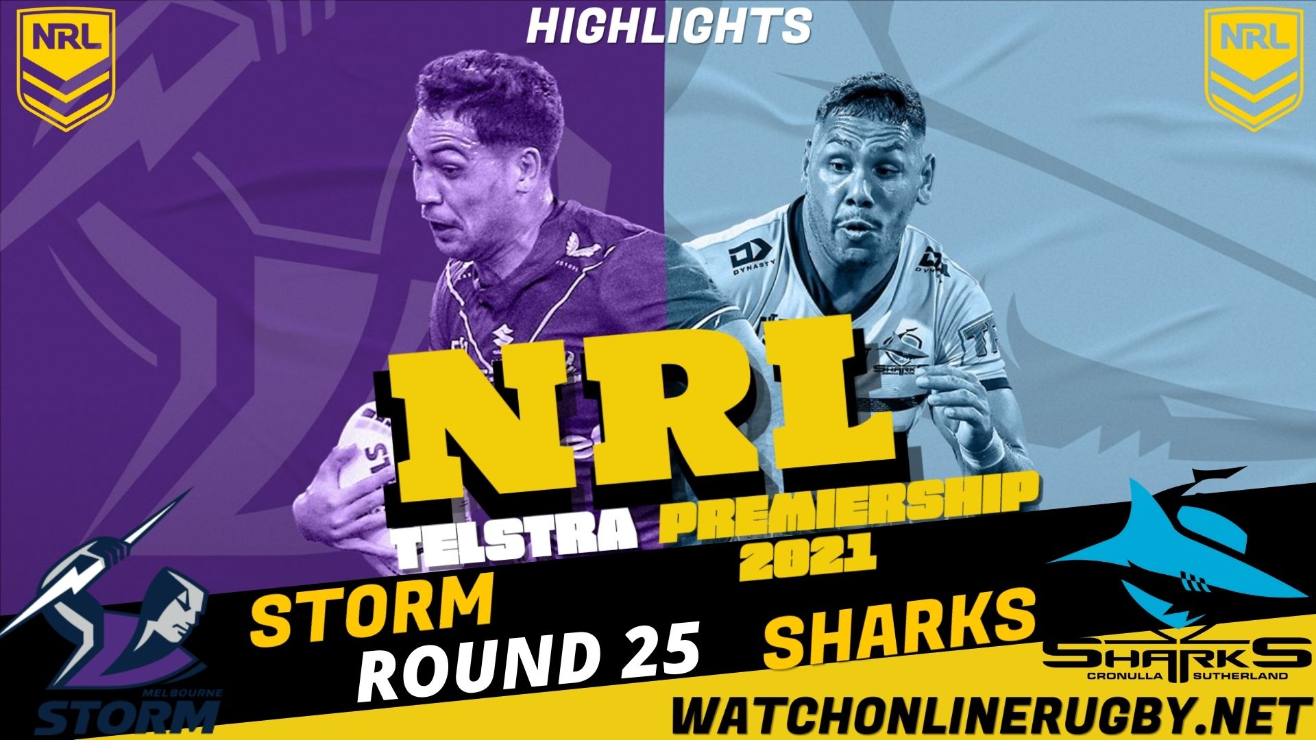 Sharks Vs Storm Highlights RD 25 NRL Rugby