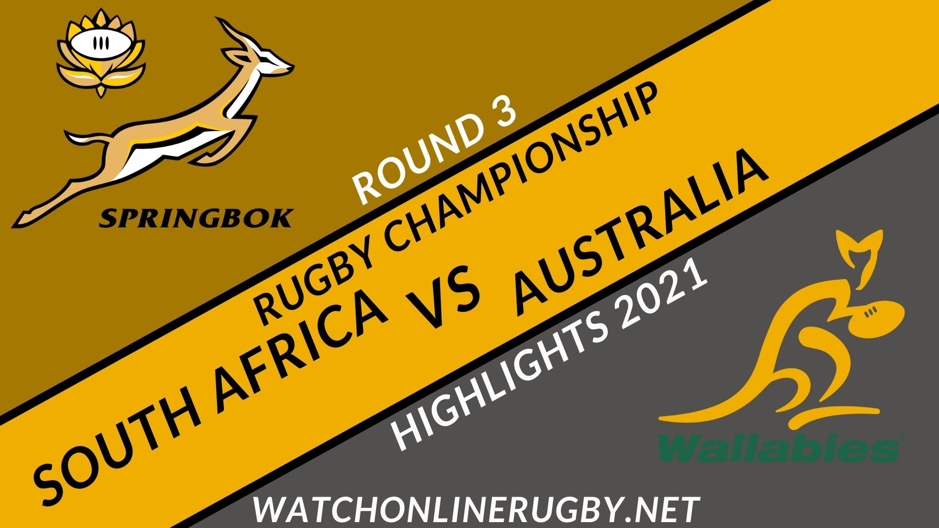 South Africa Vs Australia Rugby Championship 2021 RD 3