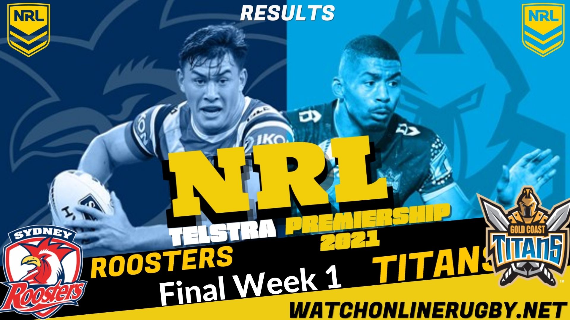 Roosters Vs Titans Highlights Final Week 1 NRL Rugby