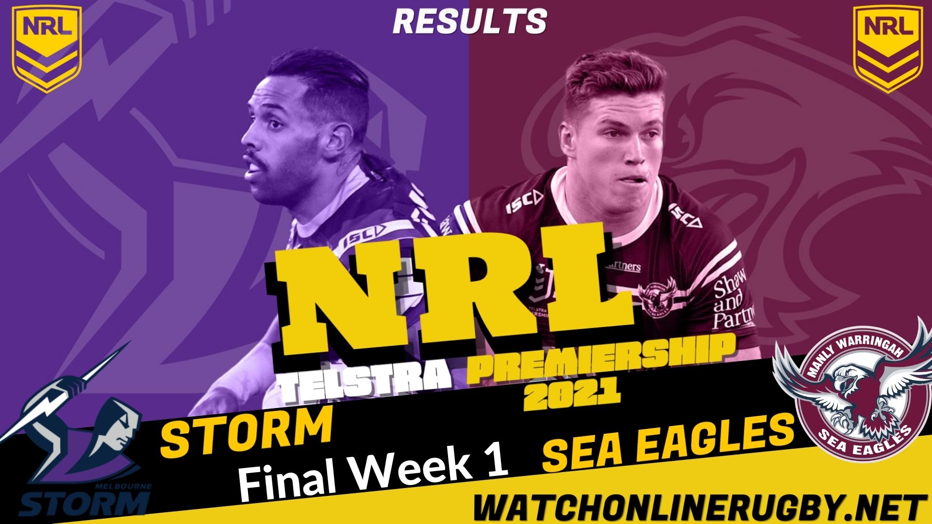 Storm Vs Sea Eagles Highlights Final Week 1 NRL Rugby