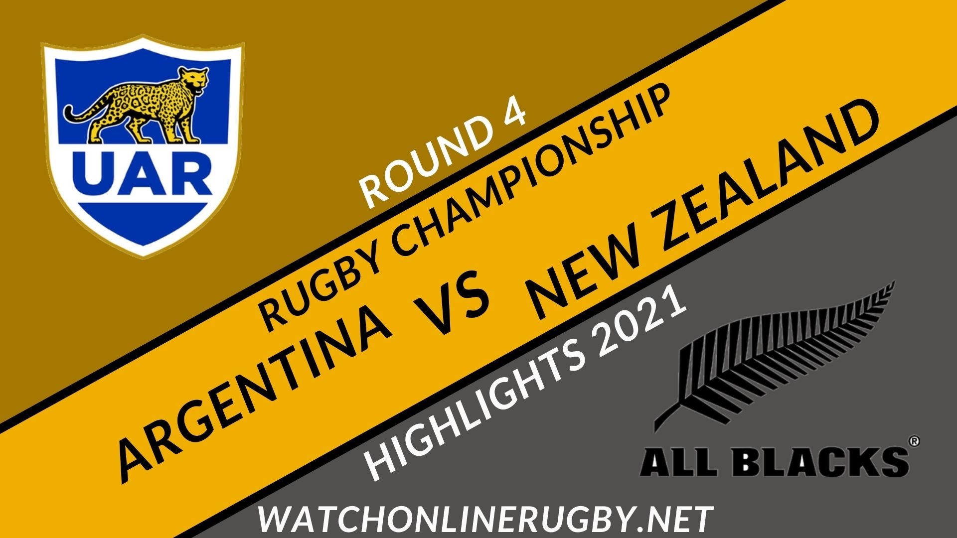 Argentina Vs New Zealand Rugby Championship 2021 RD 4