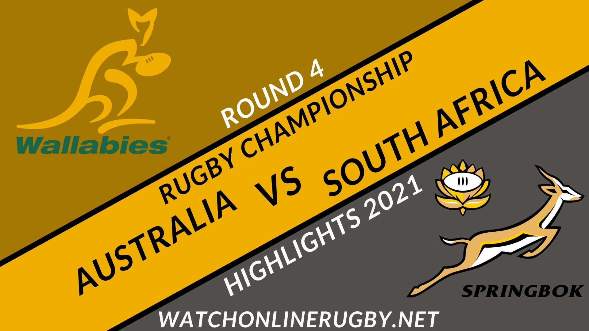 Australia Vs South Africa Rugby Championship 2021 RD 4