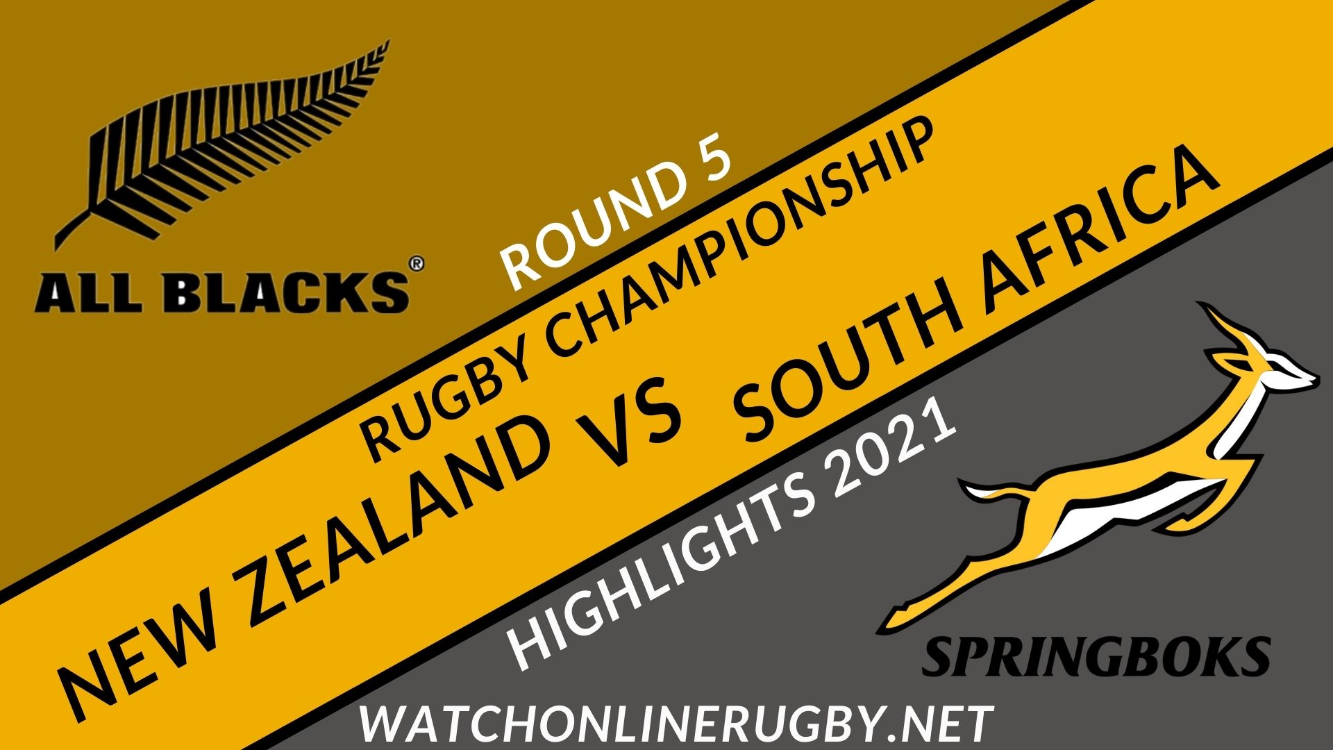 New Zealand Vs South Africa Rugby Championship 2021 RD 5
