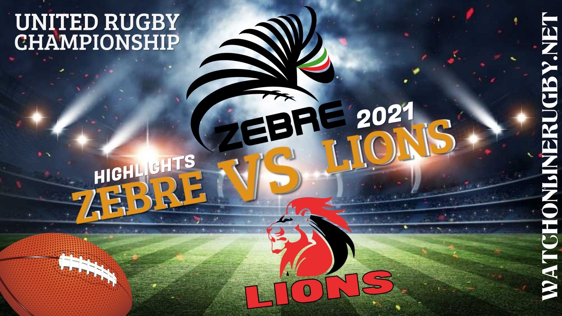Zebre Vs Lions United Rugby Championship 2021 RD 1