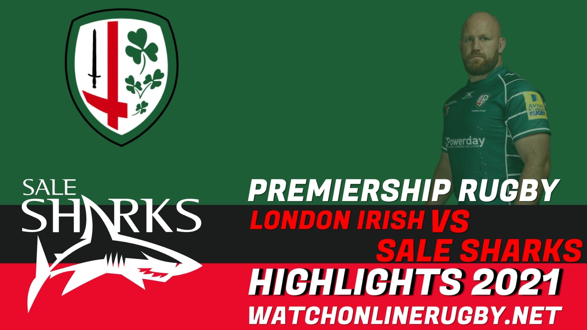 London Irish Vs Sale Sharks Premiership Rugby 2021 RD 2