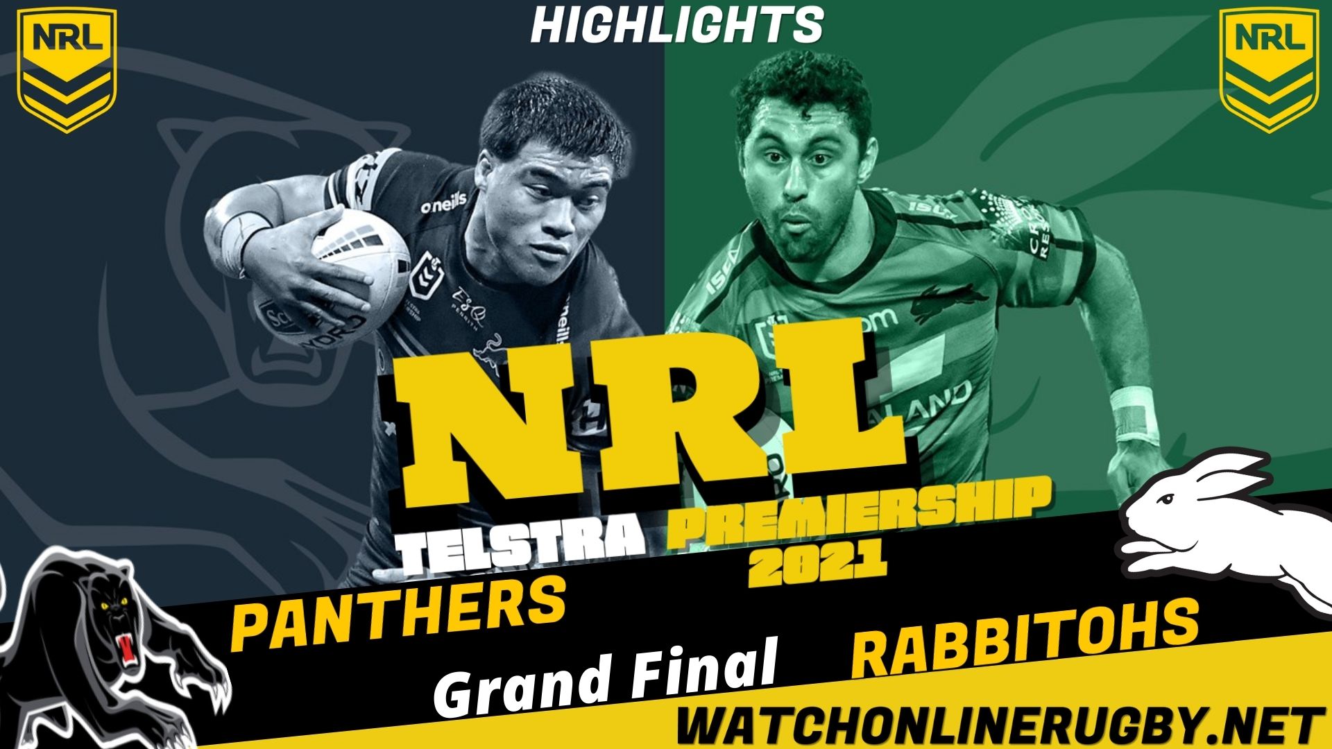 Panthers Vs Rabbitohs Highlights Grand Final NRL Rugby