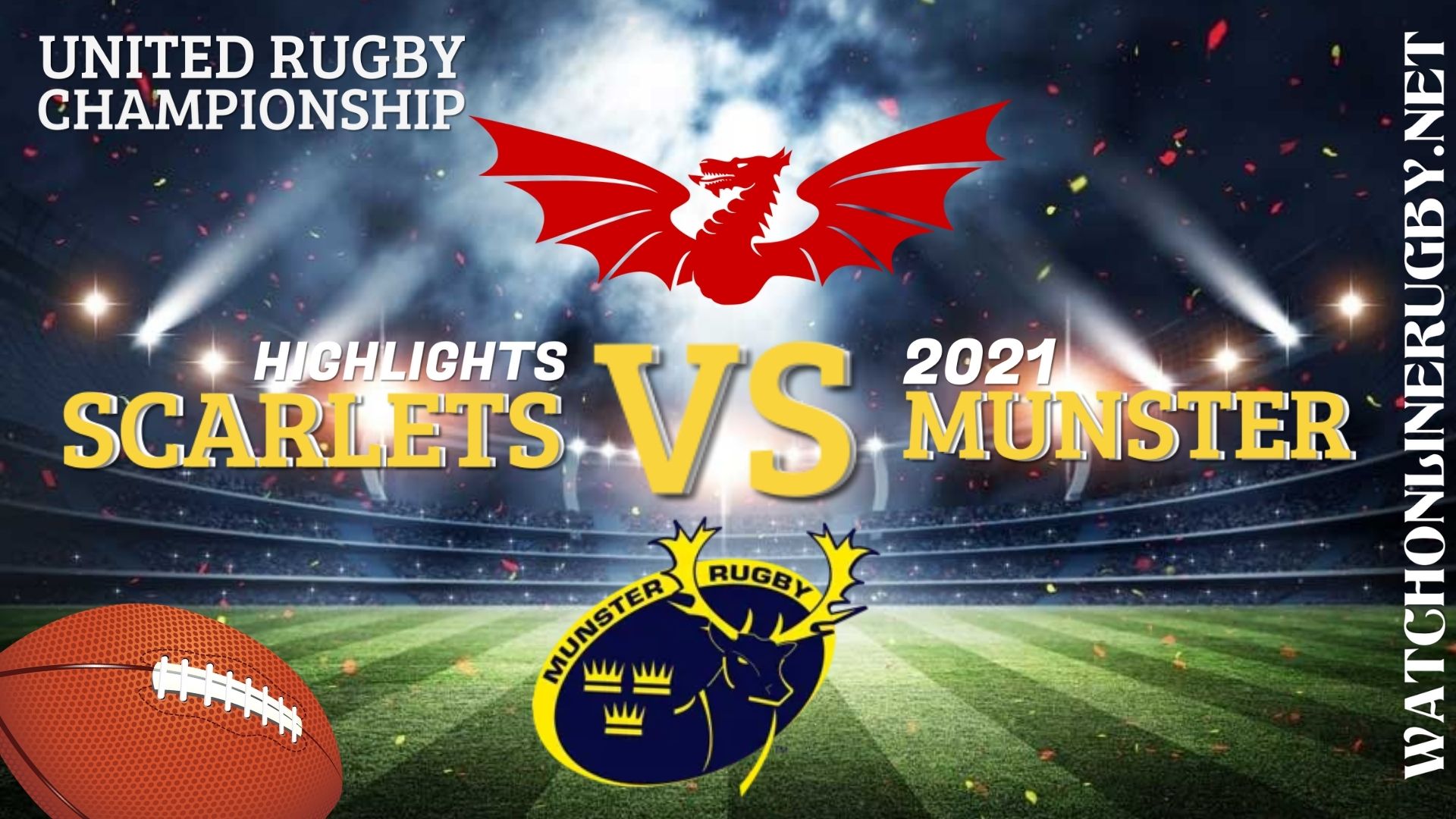 Scarlets Vs Munster United Rugby Championship 2021 RD 3