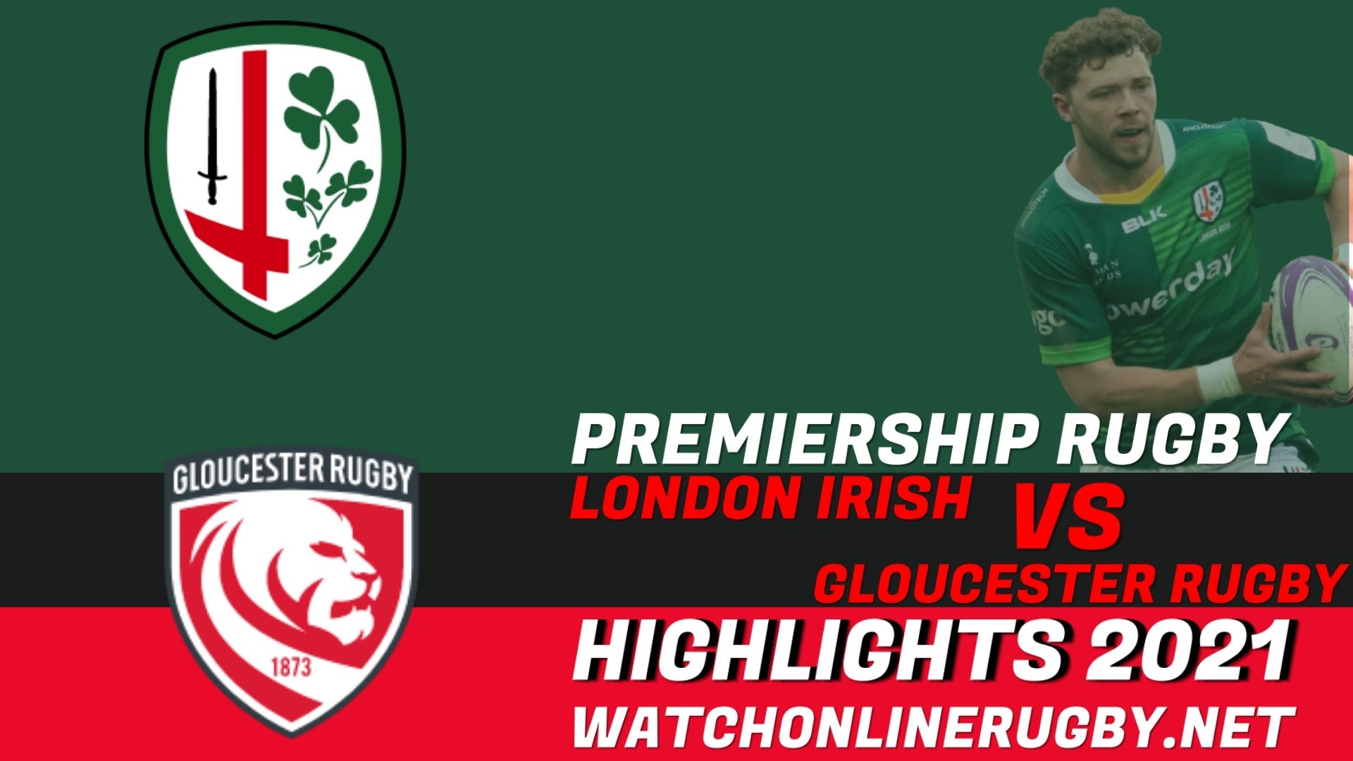 London Irish Vs Gloucester Rugby Premiership Rugby 2021 RD 5