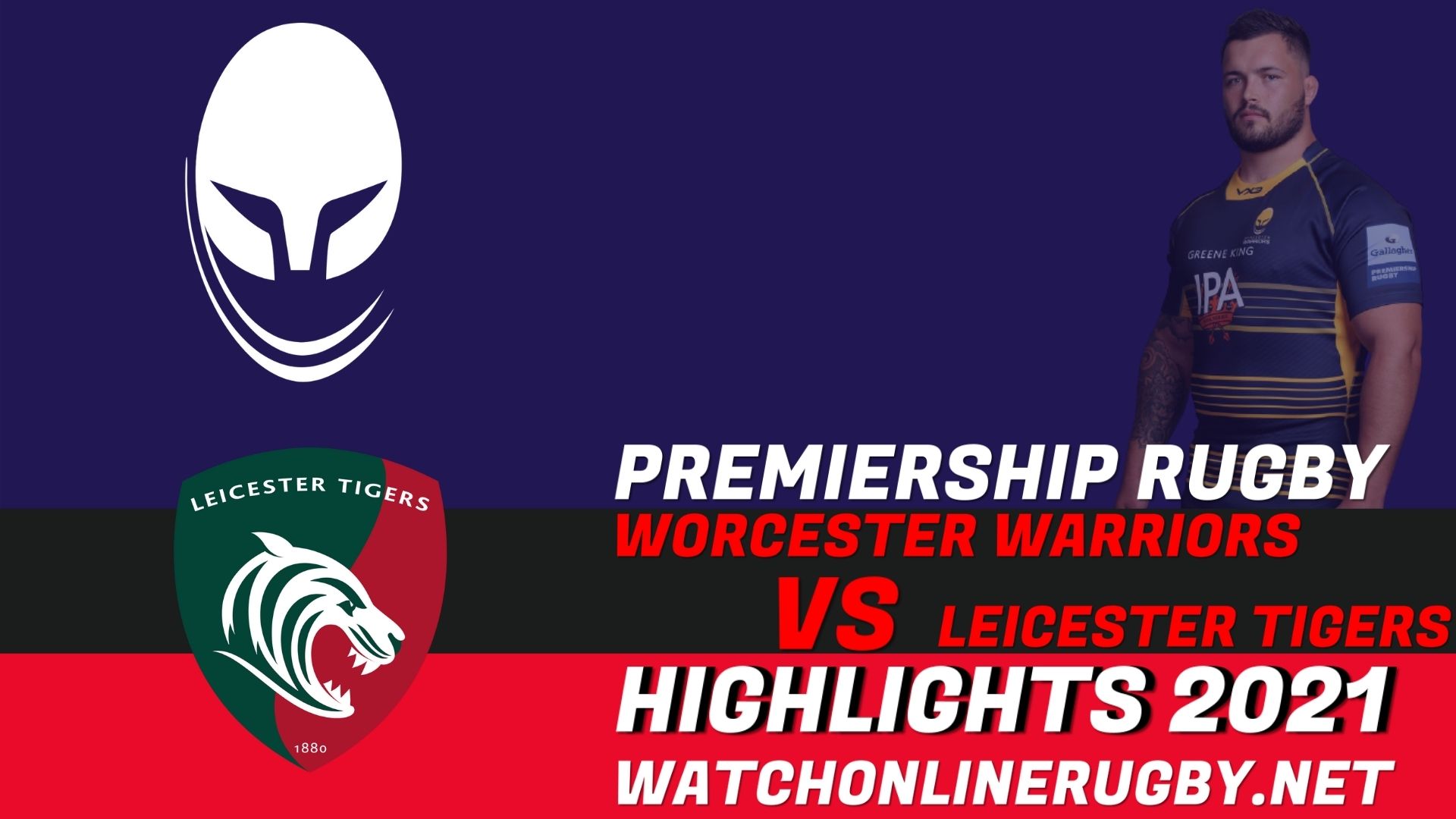 Worcester Warriors Vs Leicester Tigers Premiership Rugby 2021 RD 5