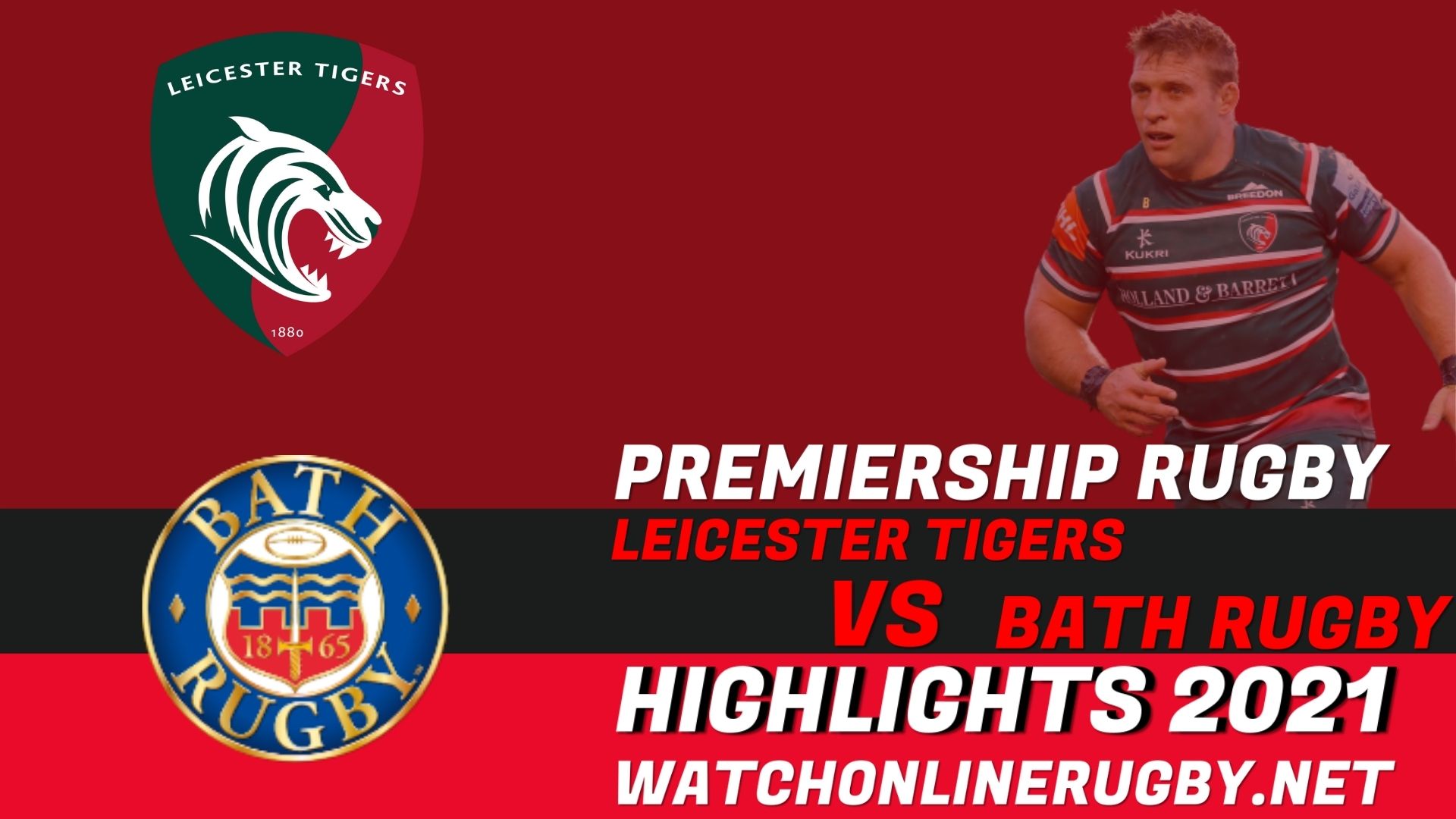 Leicester Tigers Vs Bath Rugby Premiership Rugby 2021 RD 8
