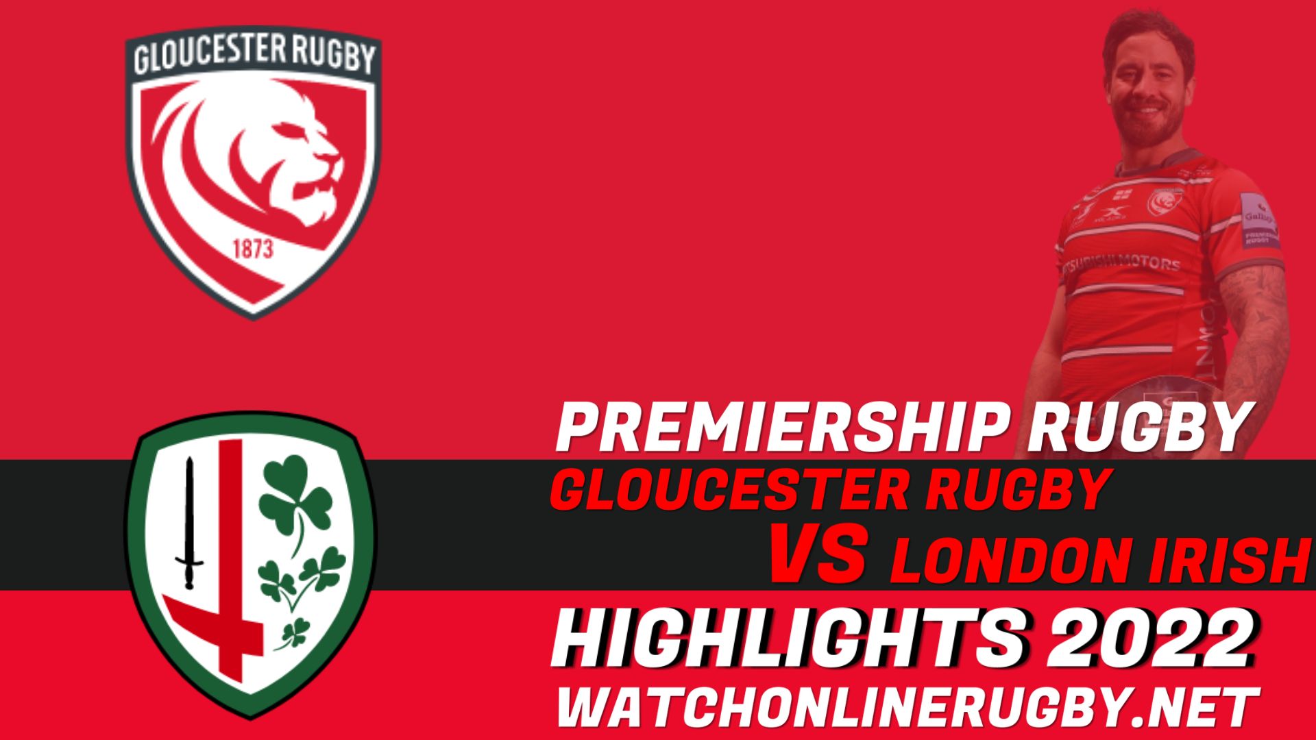 Gloucester Rugby Vs London Irish Premiership Rugby 2022 RD 15