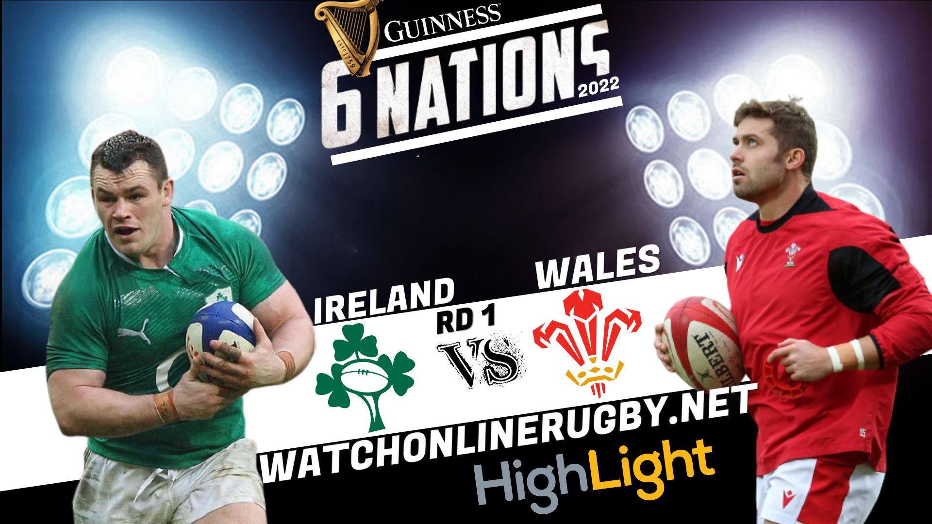 Ireland Vs Wales Six Nation Rugby 2022 RD 1