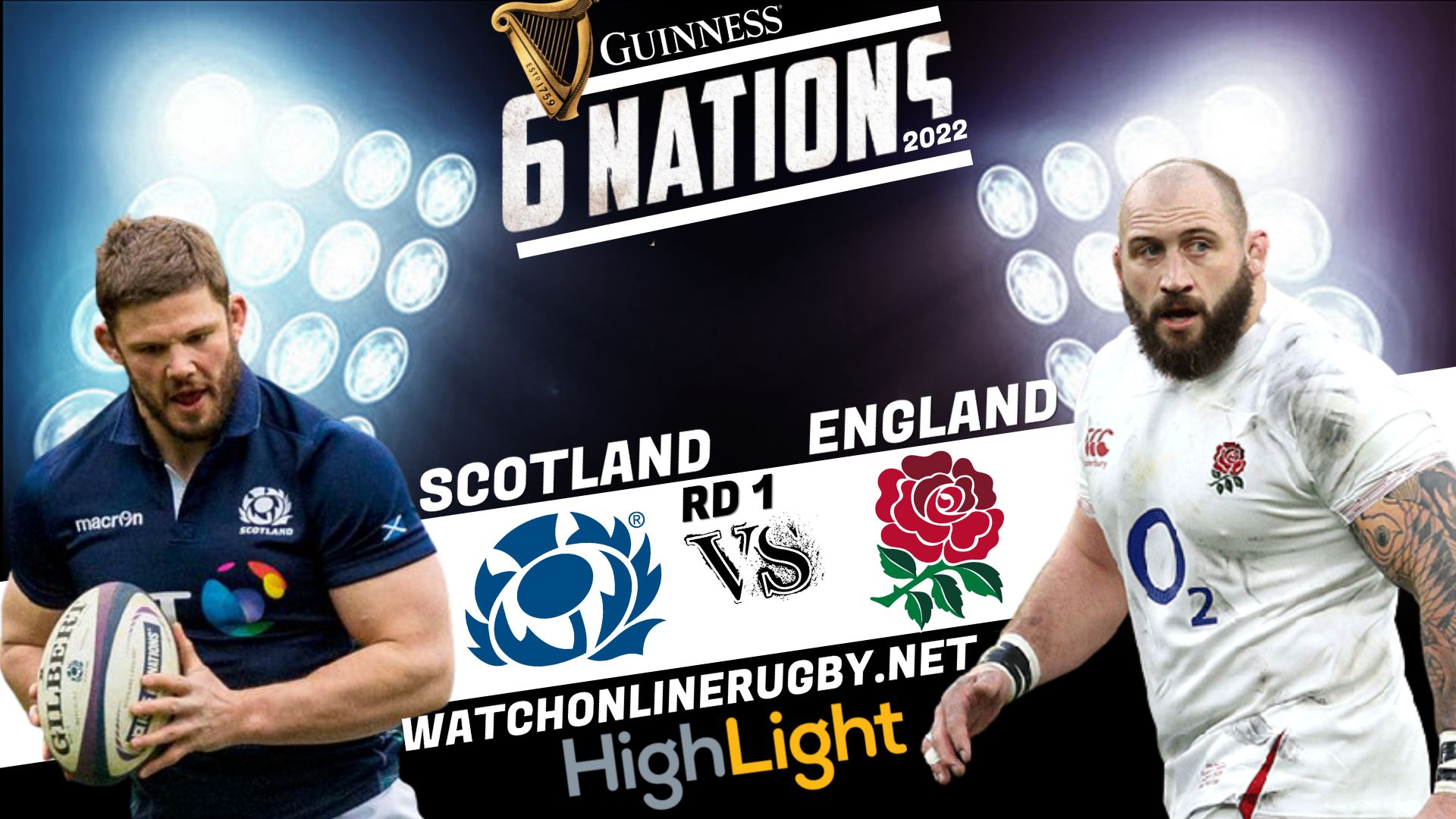 Scotland Vs England Six Nation Rugby 2022 RD 1