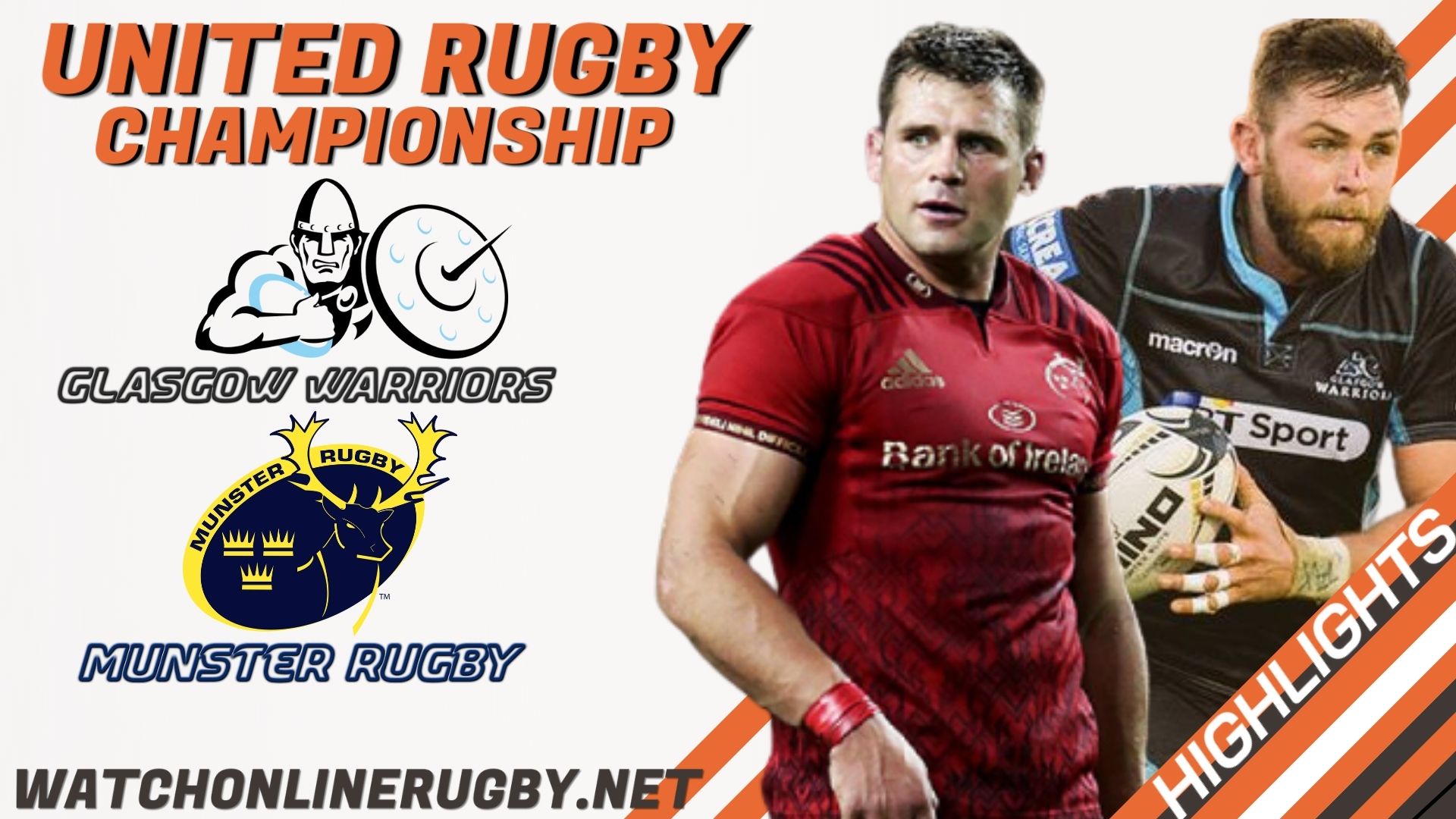 Glasgow Warriors Vs Munster United Rugby Championship 2022 RD 8