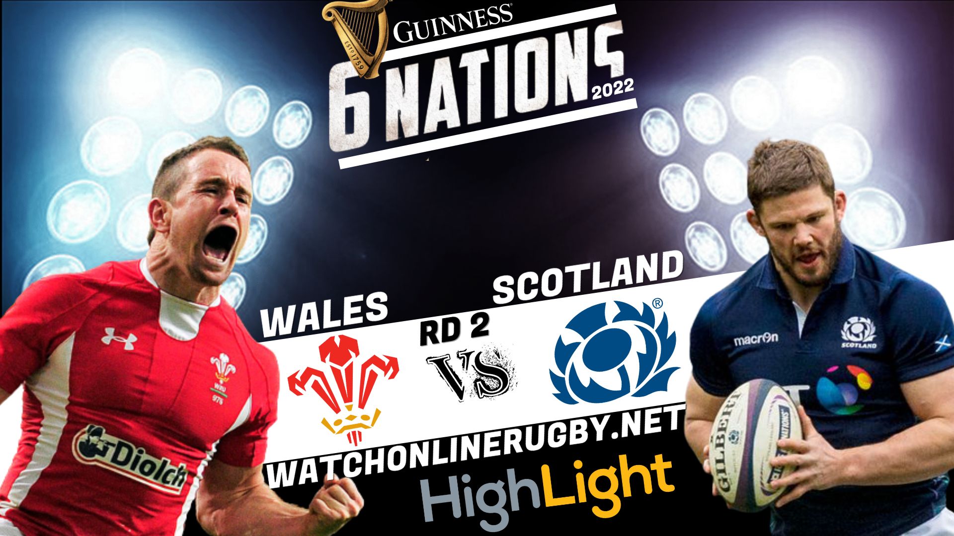 Wales Vs Scotland Six Nation Rugby 2022 RD 2