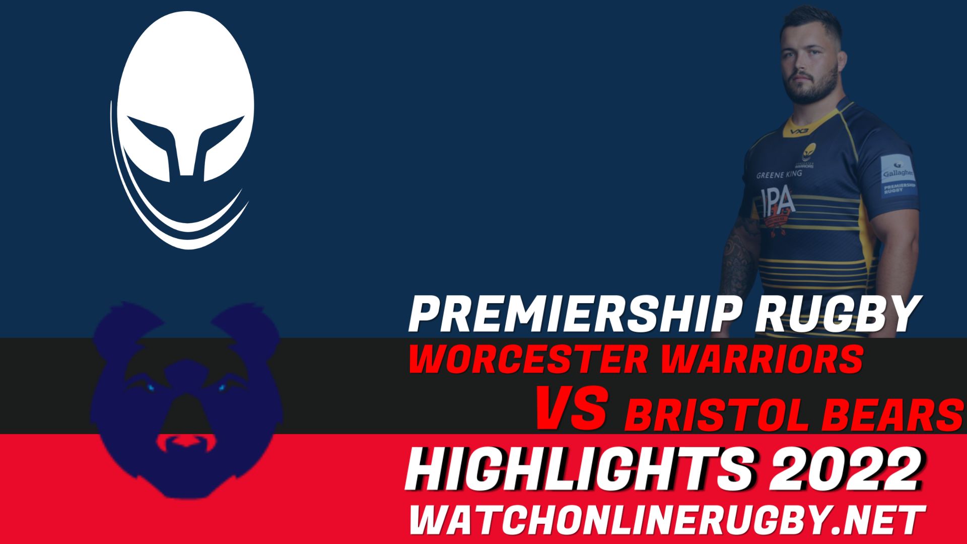 Worcester Warriors Vs Bristol Bears Premiership Rugby 2022 RD 17