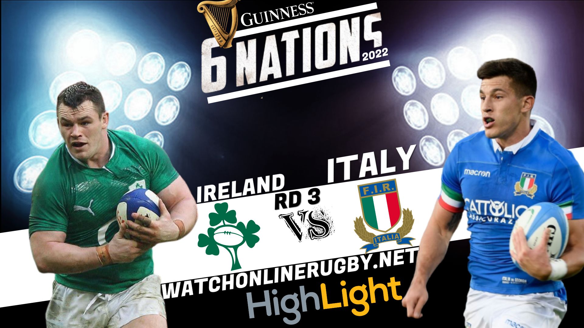 Ireland Vs Italy Six Nation Rugby 2022 RD 3