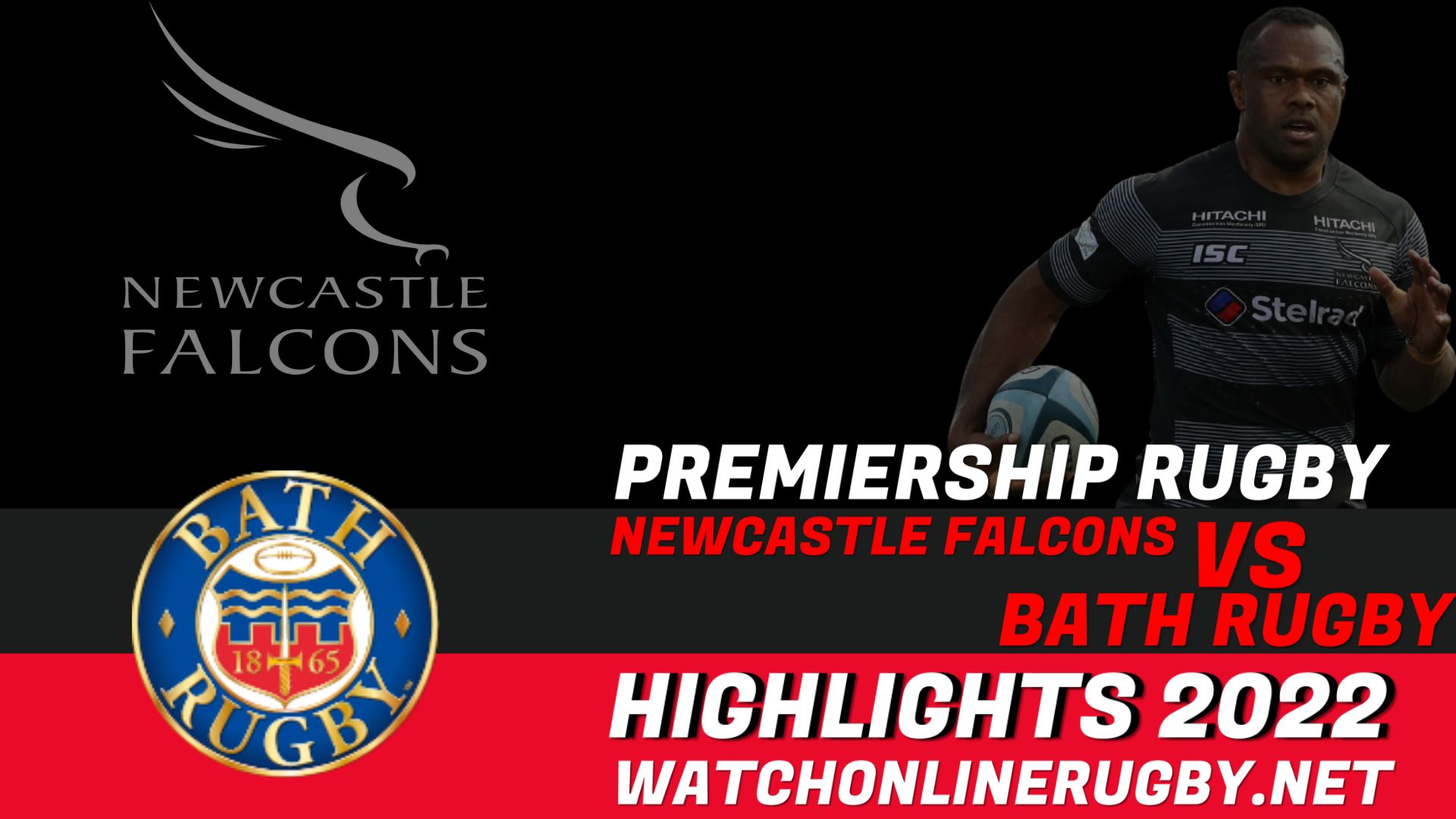 Newcastle Falcons Vs Bath Rugby Premiership Rugby 2022 RD 18