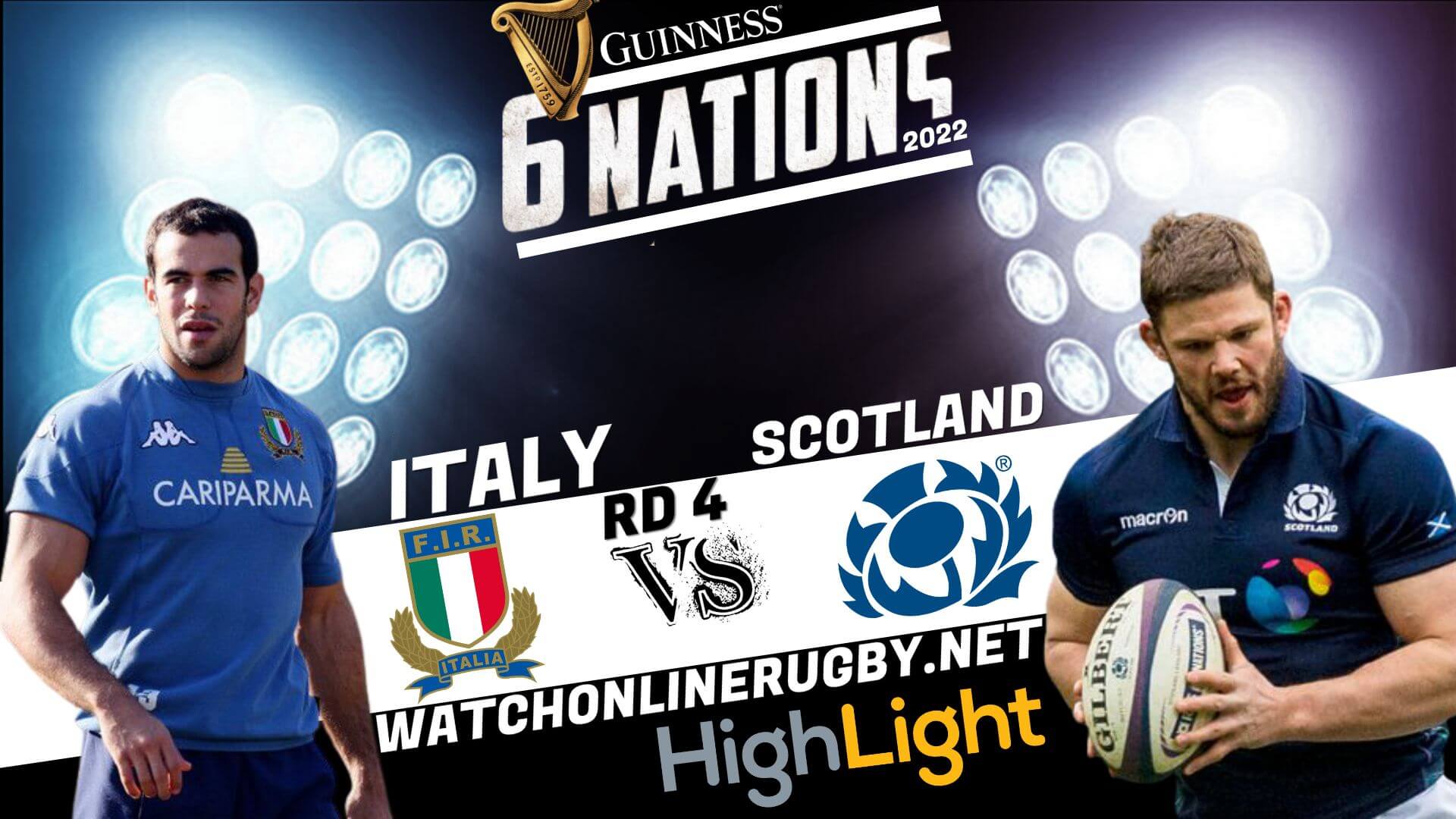 Italy Vs Scotland Six Nation Rugby 2022 RD 4