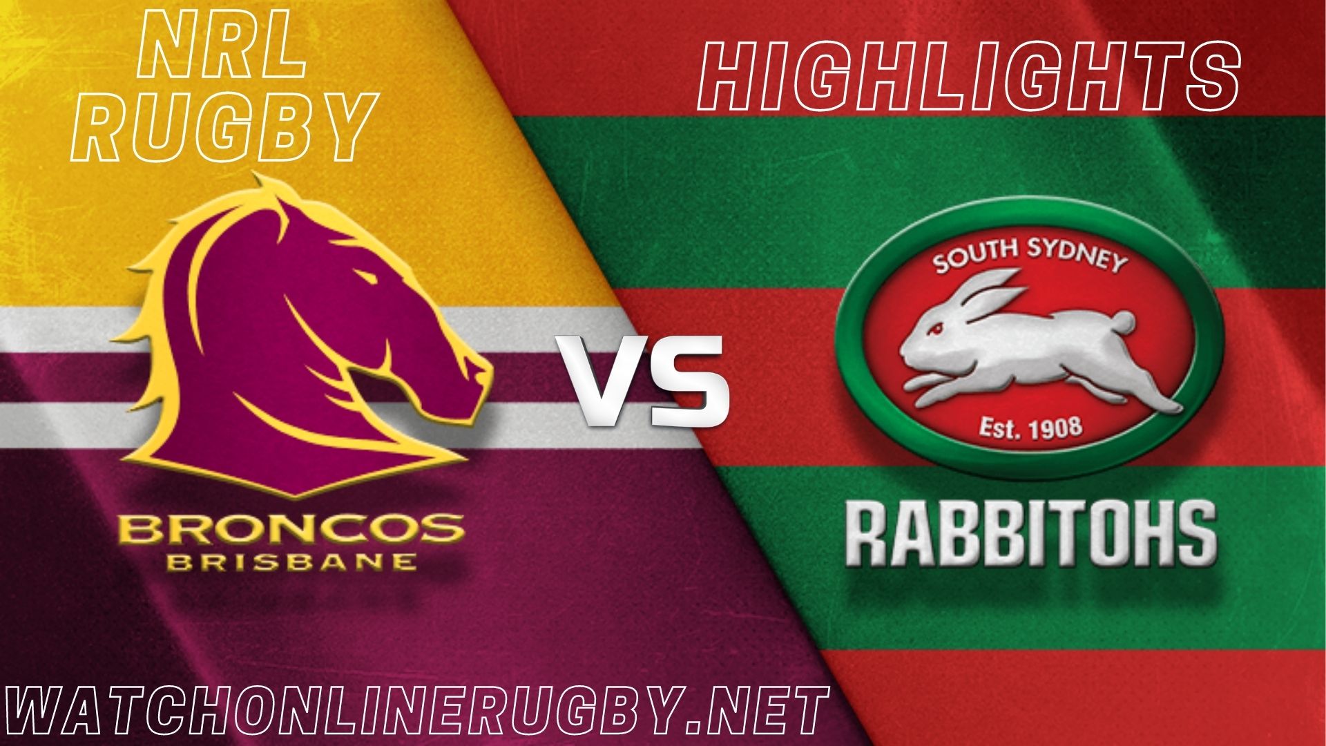Broncos Vs Rabbitohs Highlights RD 1 NRL Rugby