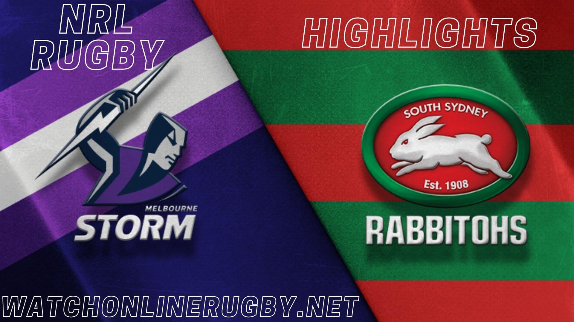 Storm Vs Rabbitohs Highlights RD 2 NRL Rugby