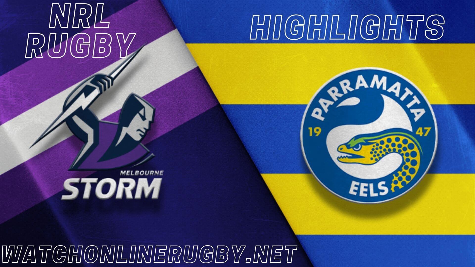 Storm Vs Eels Highlights RD 3 NRL Rugby