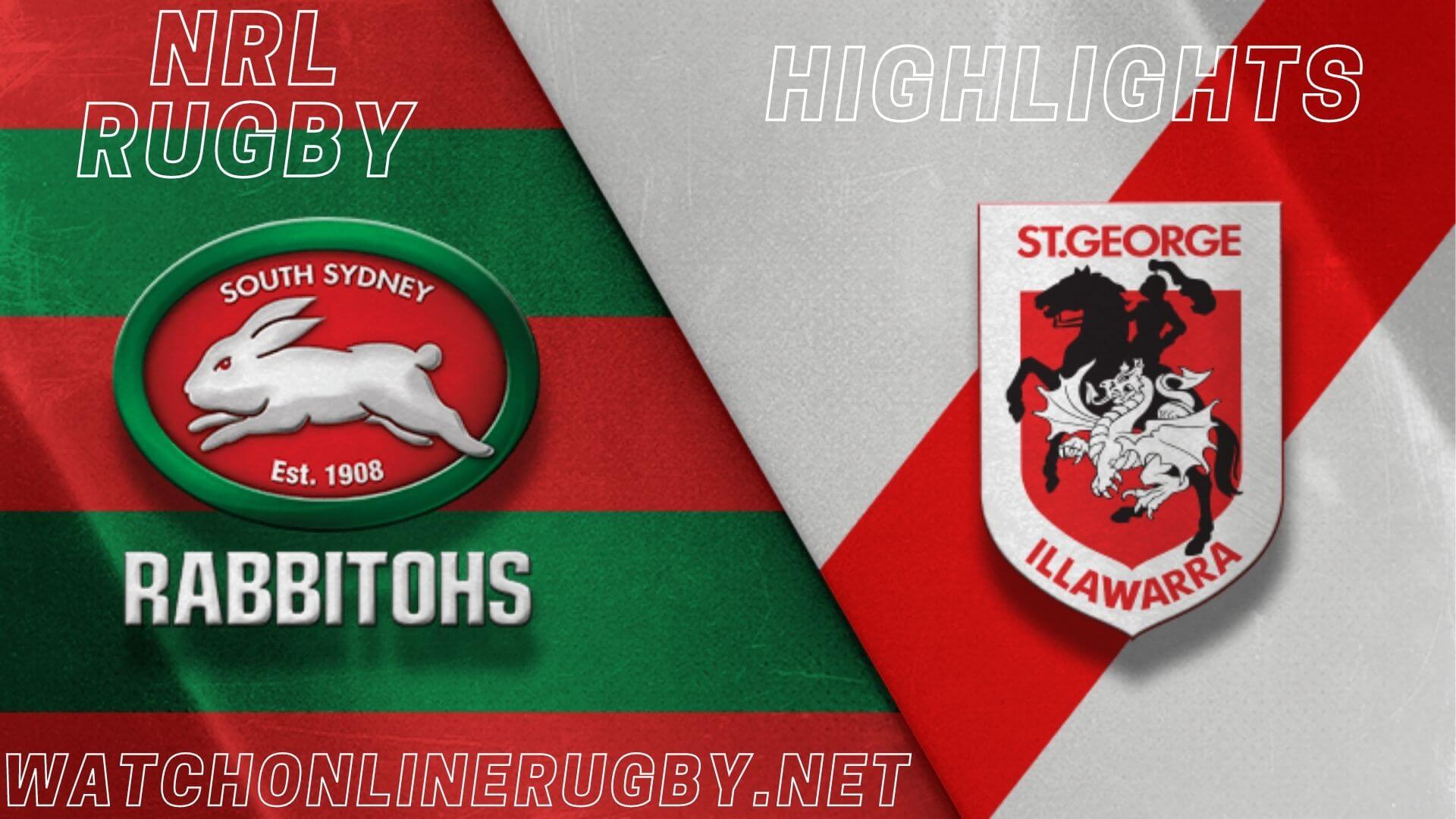 Rabbitohs Vs Dragons Highlights RD 5 NRL Rugby