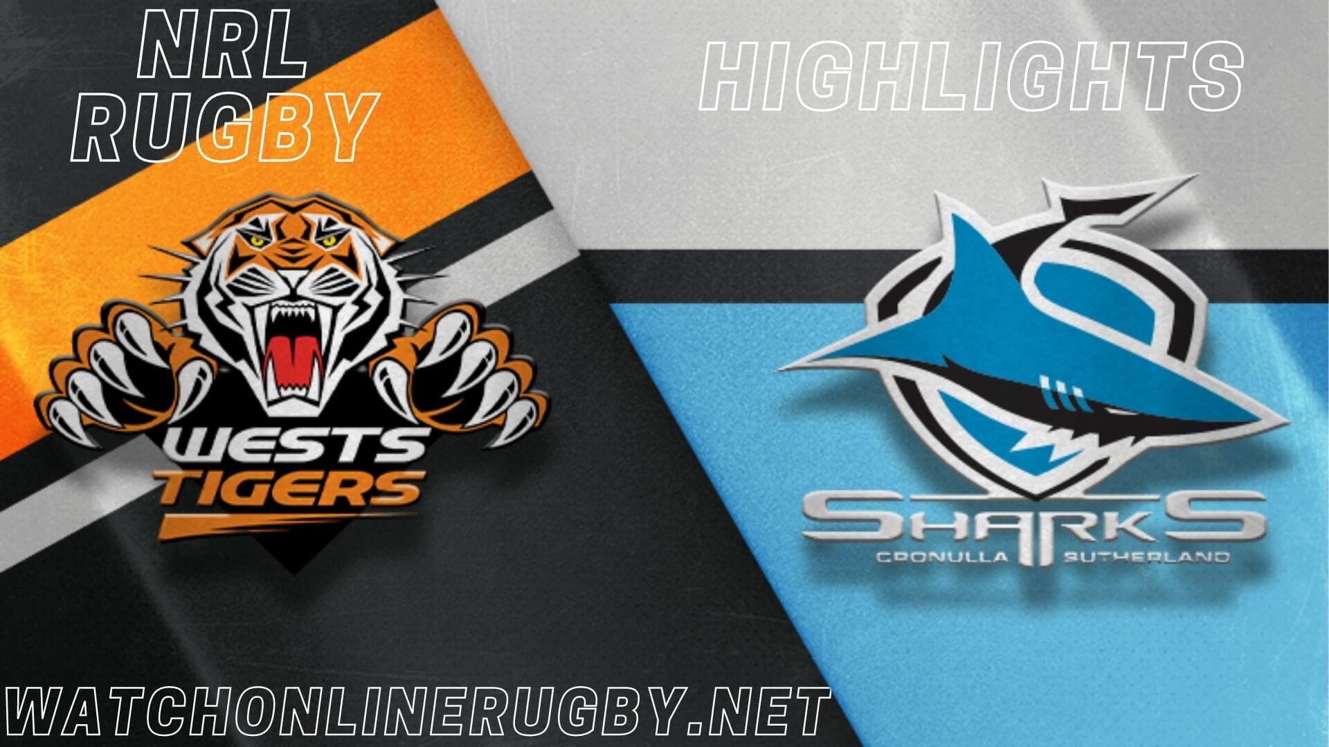 Sharks Vs Wests Tigers Highlights RD 5 NRL Rugby