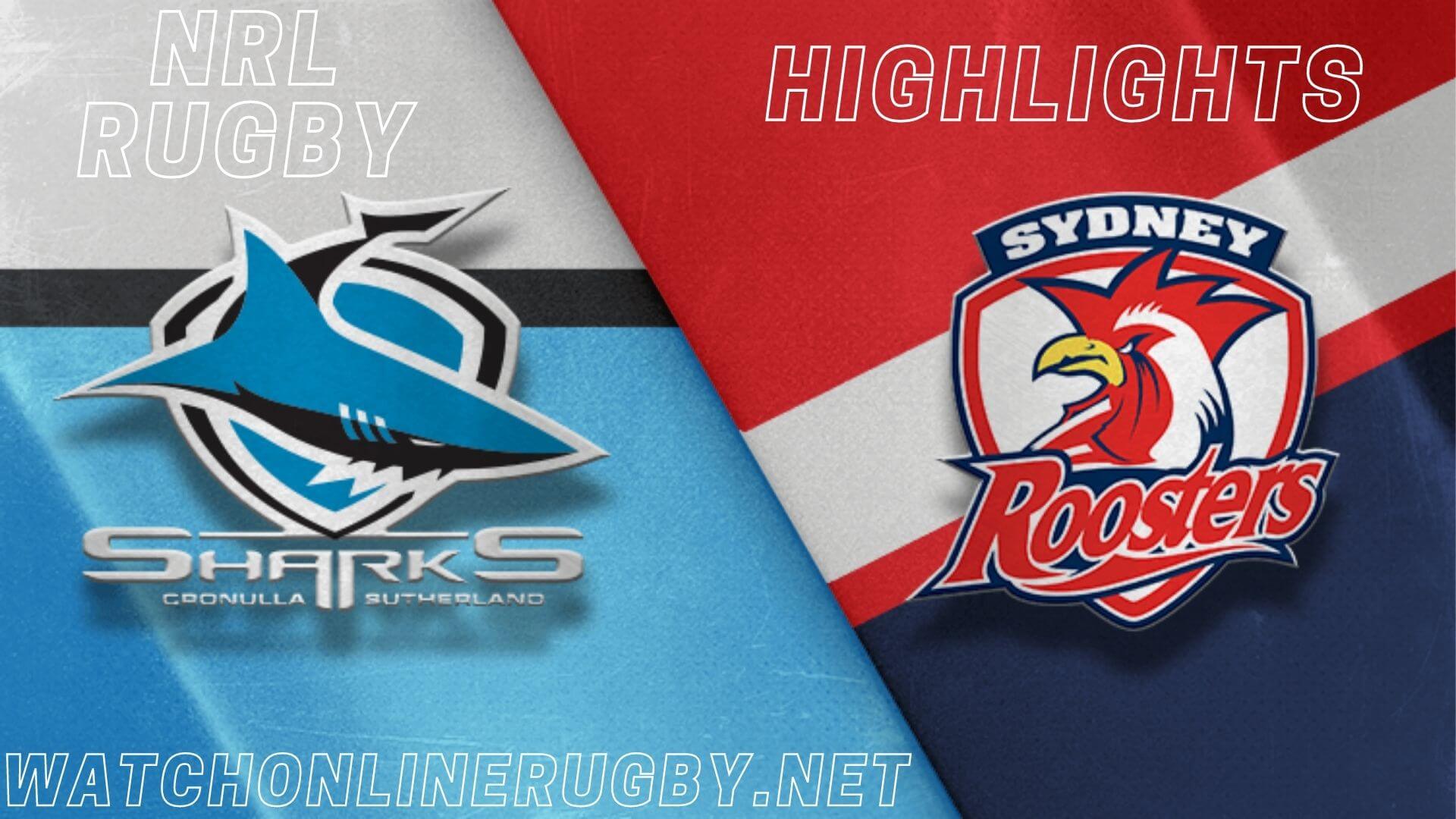 Sharks Vs Roosters Highlights RD 12 NRL Rugby