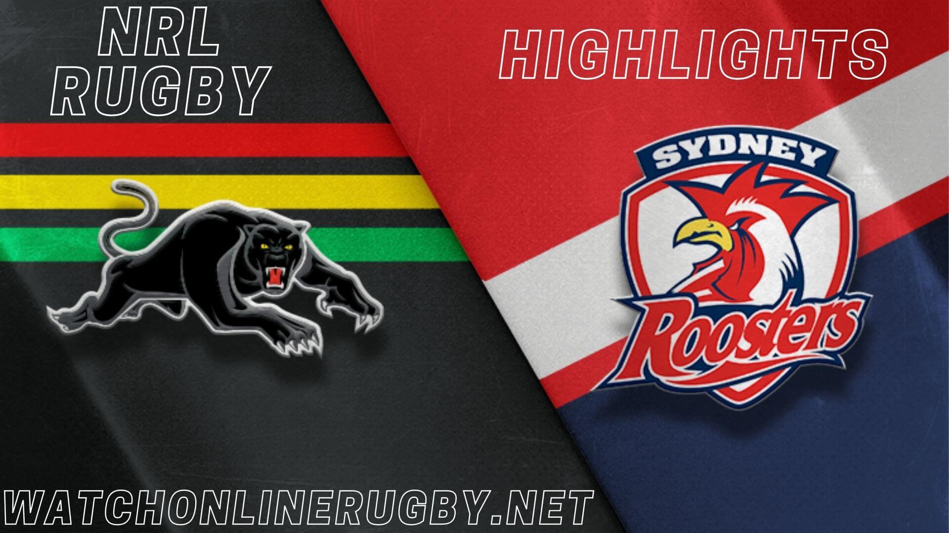 Panthers Vs Roosters Highlights RD 16 NRL Rugby