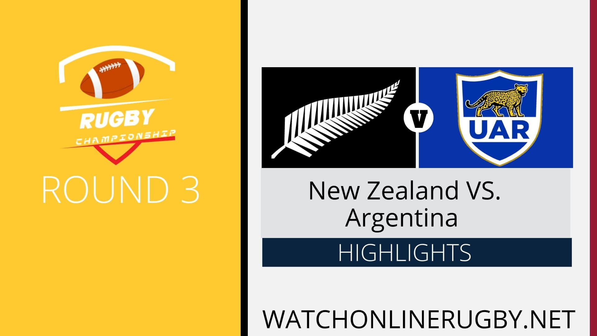 New Zealand Vs Argentina Rugby Championship 2022 RD 3