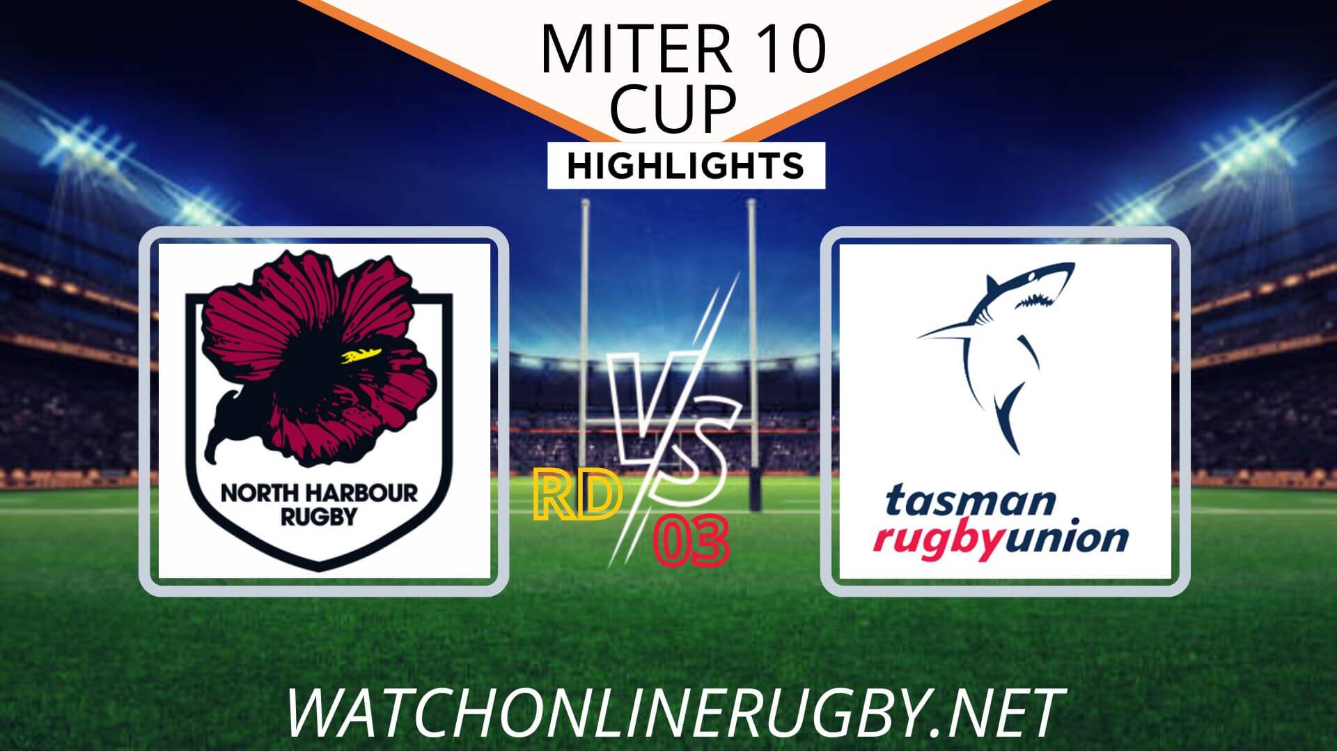 North Harbour Vs Tasman 10 Cup 2022 RD 3