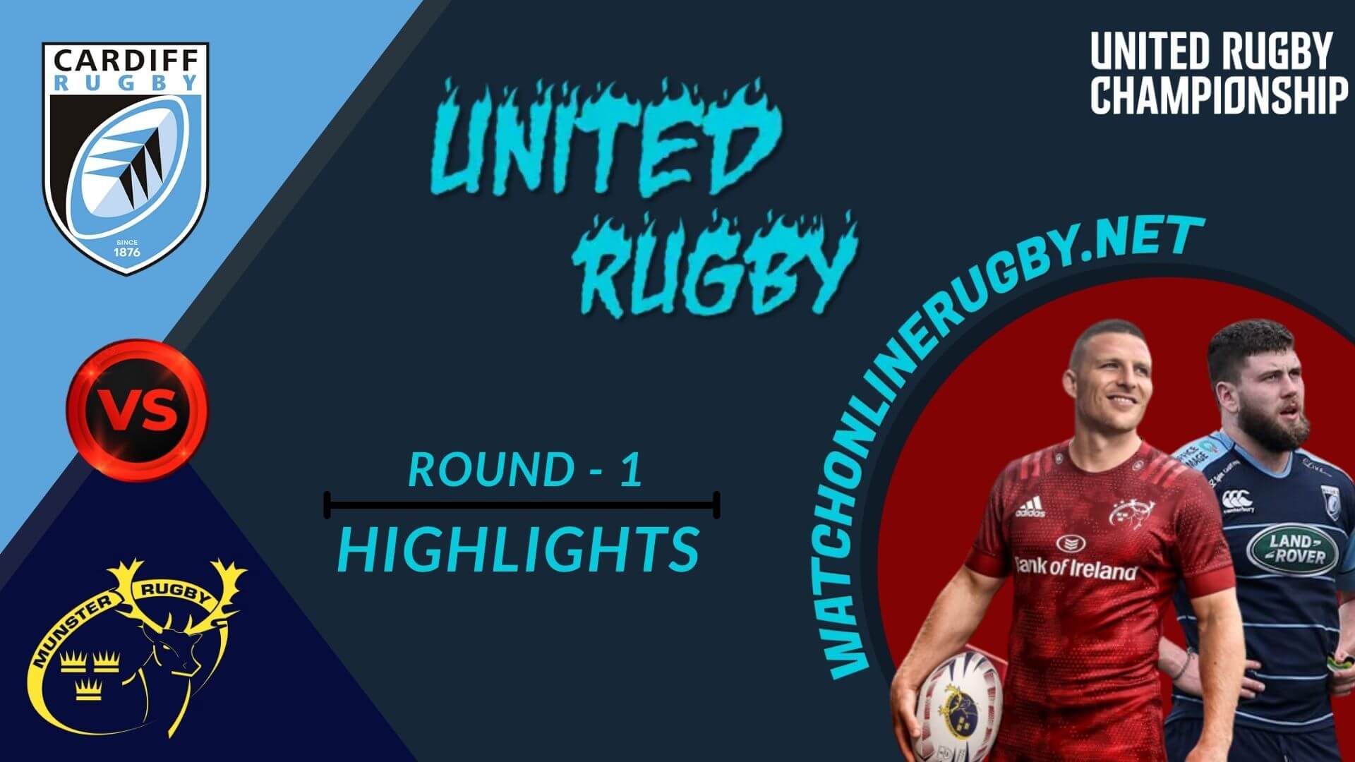 Cardiff Rugby Vs Munster United Rugby 2022 RD 1