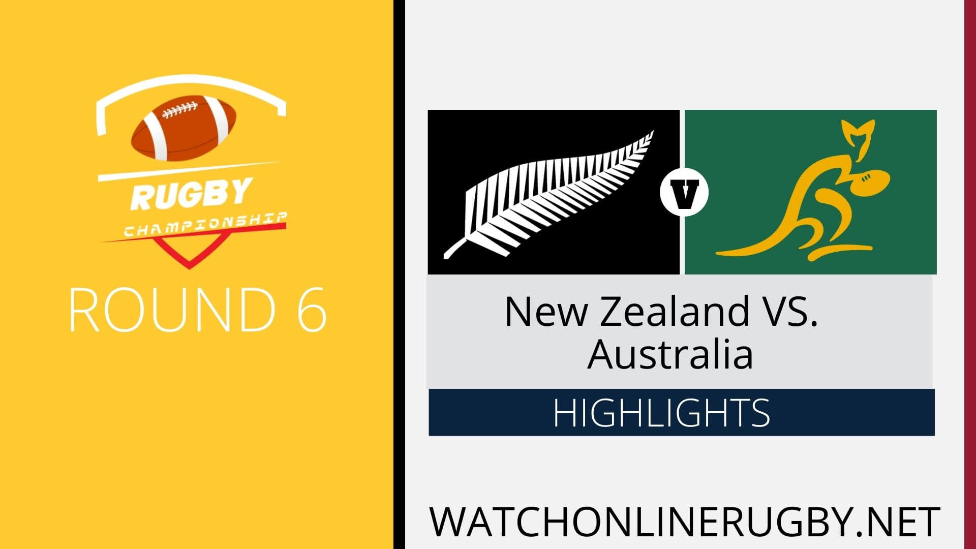 New Zealand Vs Australia Rugby Championship 2022 RD 6
