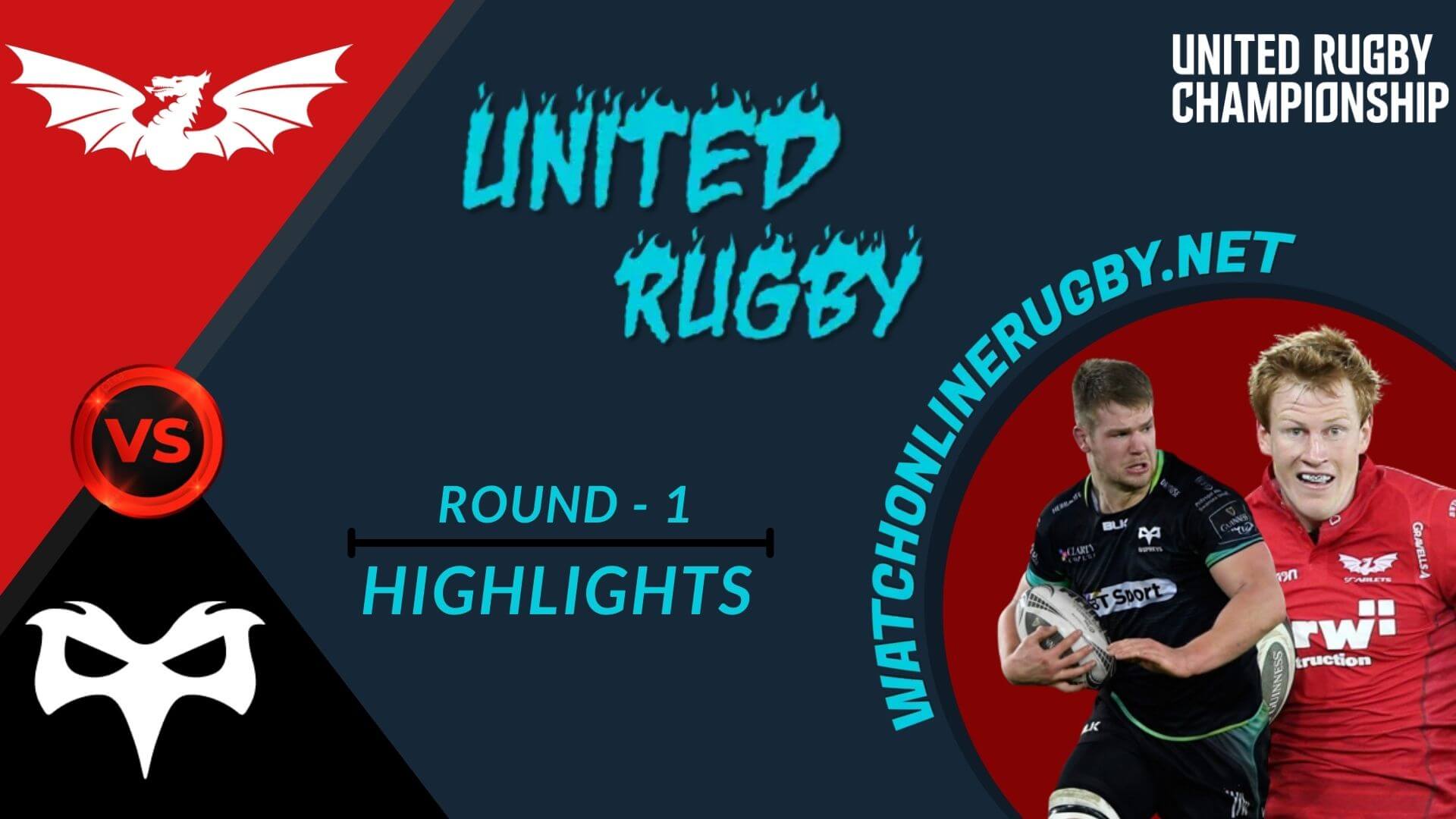 Scarlets Vs Ospreys United Rugby 2022 RD 1