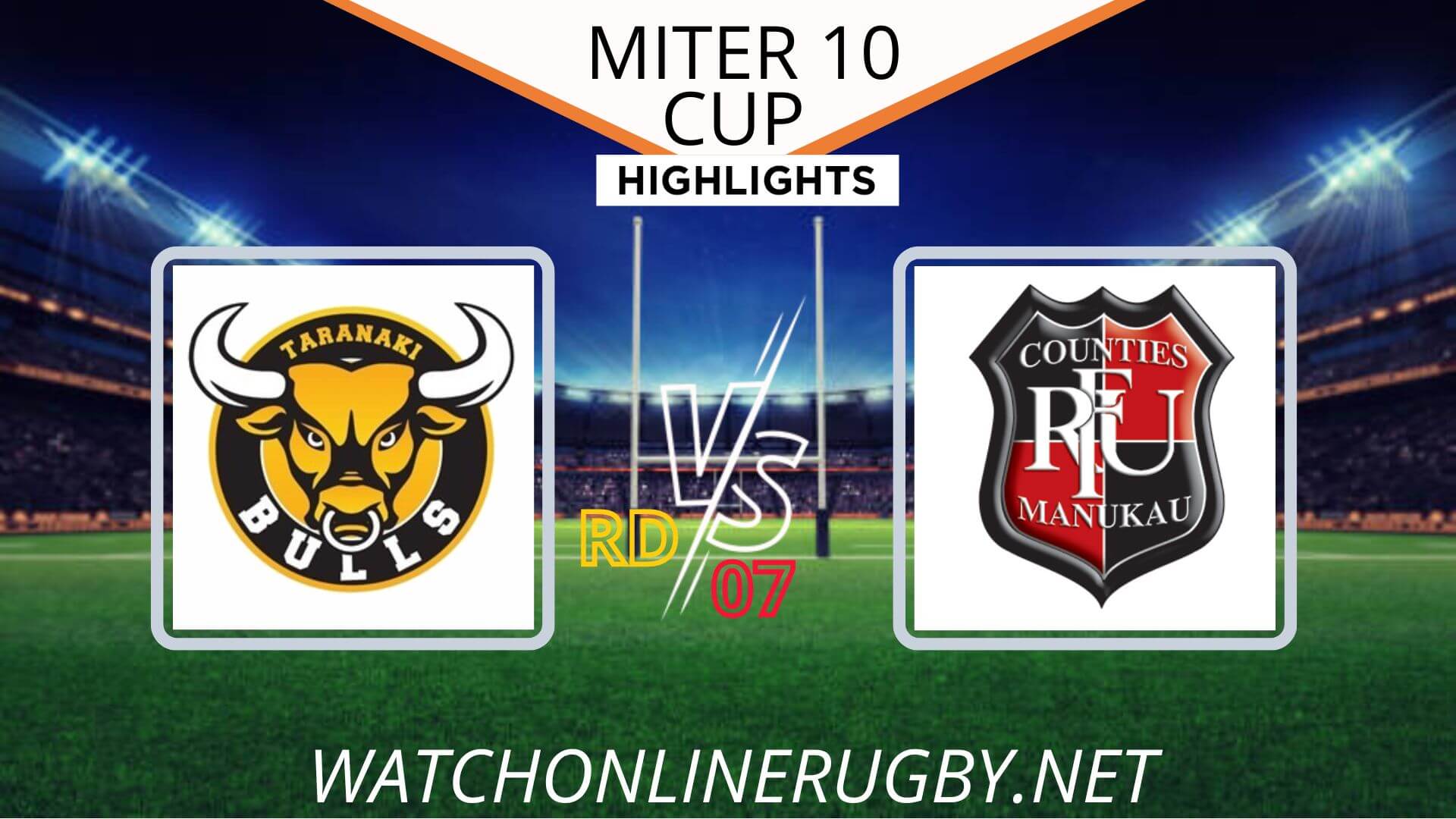 Taranaki Vs Counties Manukau Mitre 10 Cup 2022 RD 7