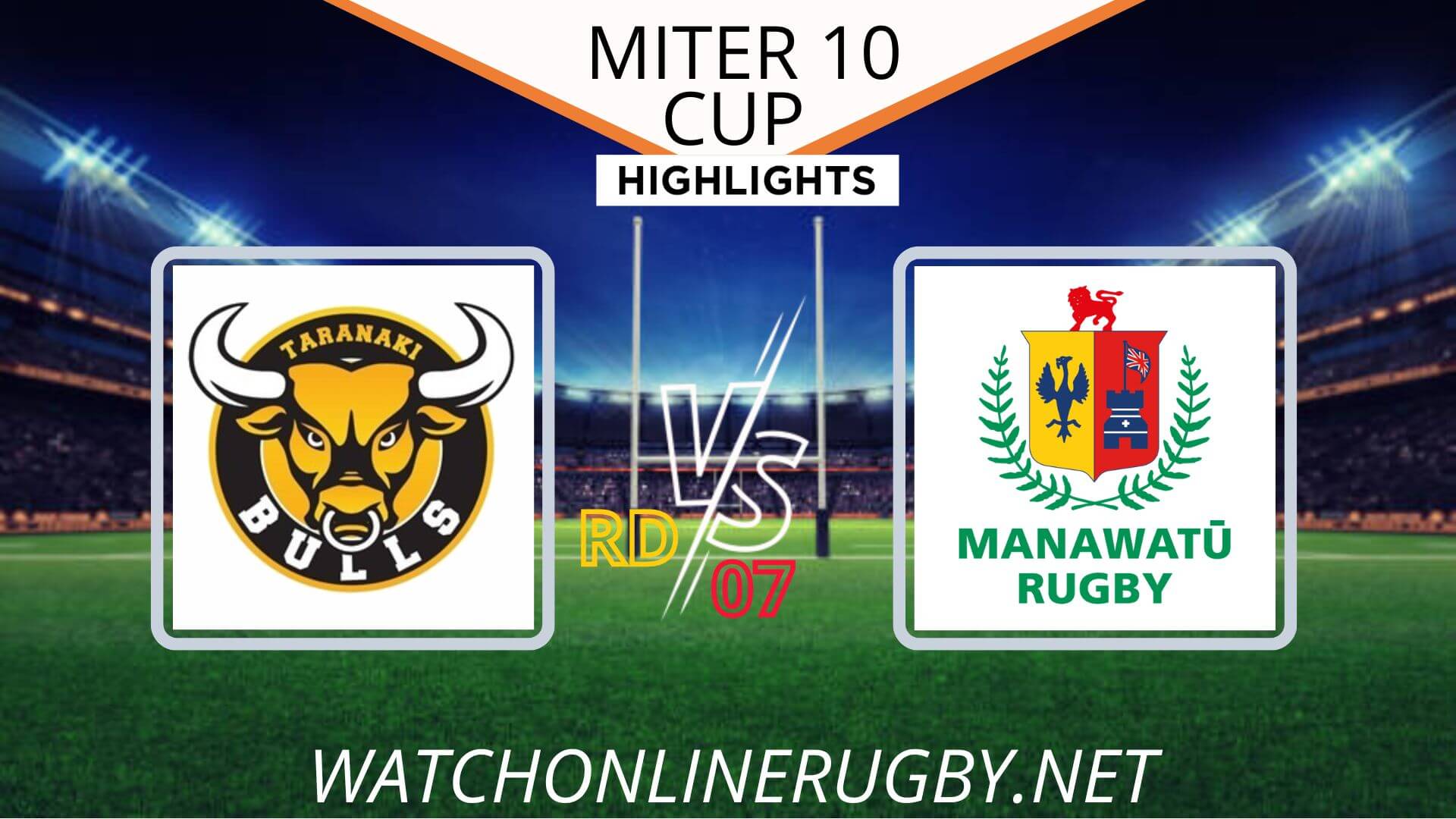 Taranaki Vs Manawatu Mitre 10 Cup 2022 RD 7