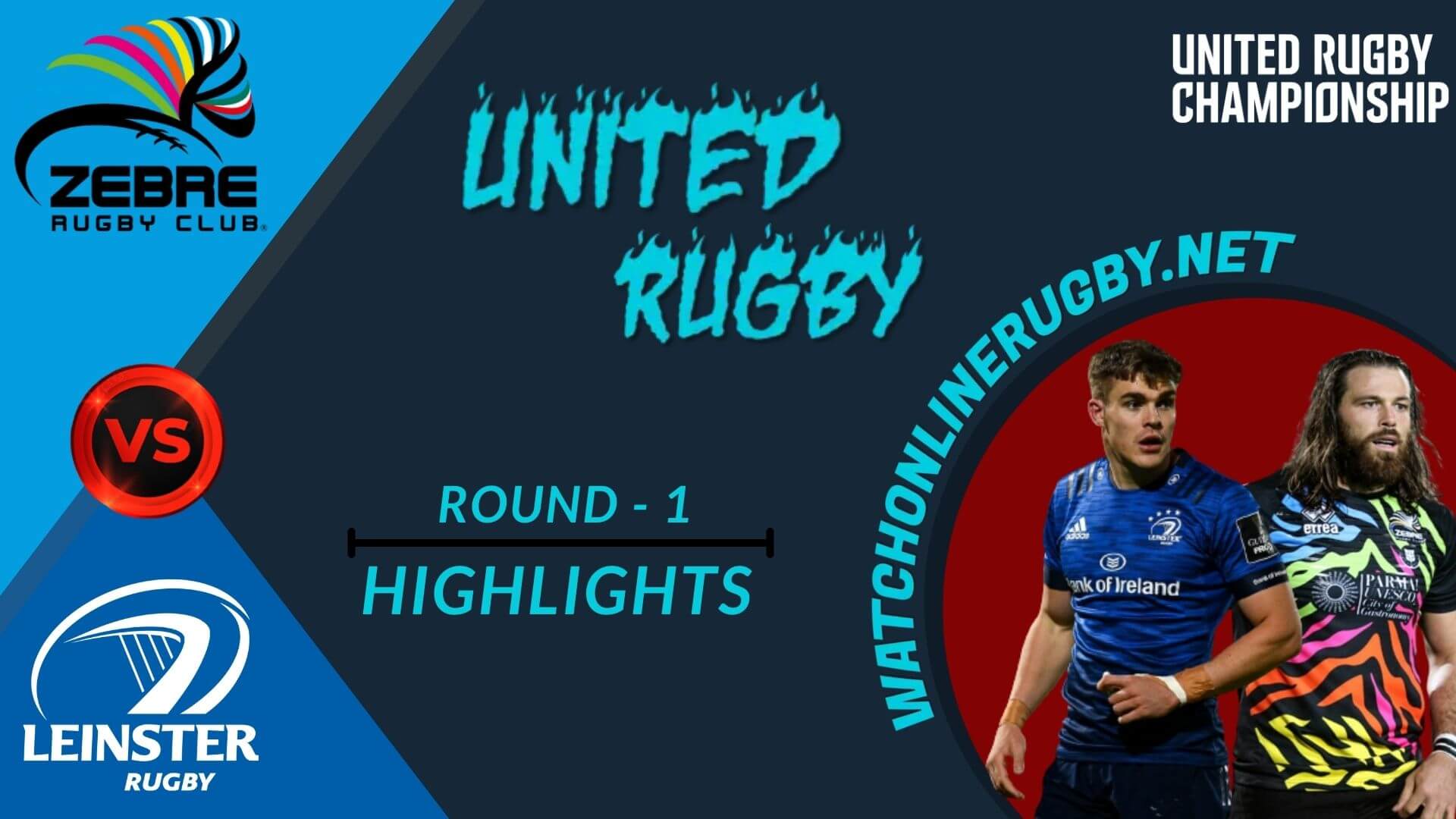 Zebre Vs Leinster United Rugby 2022 RD 1