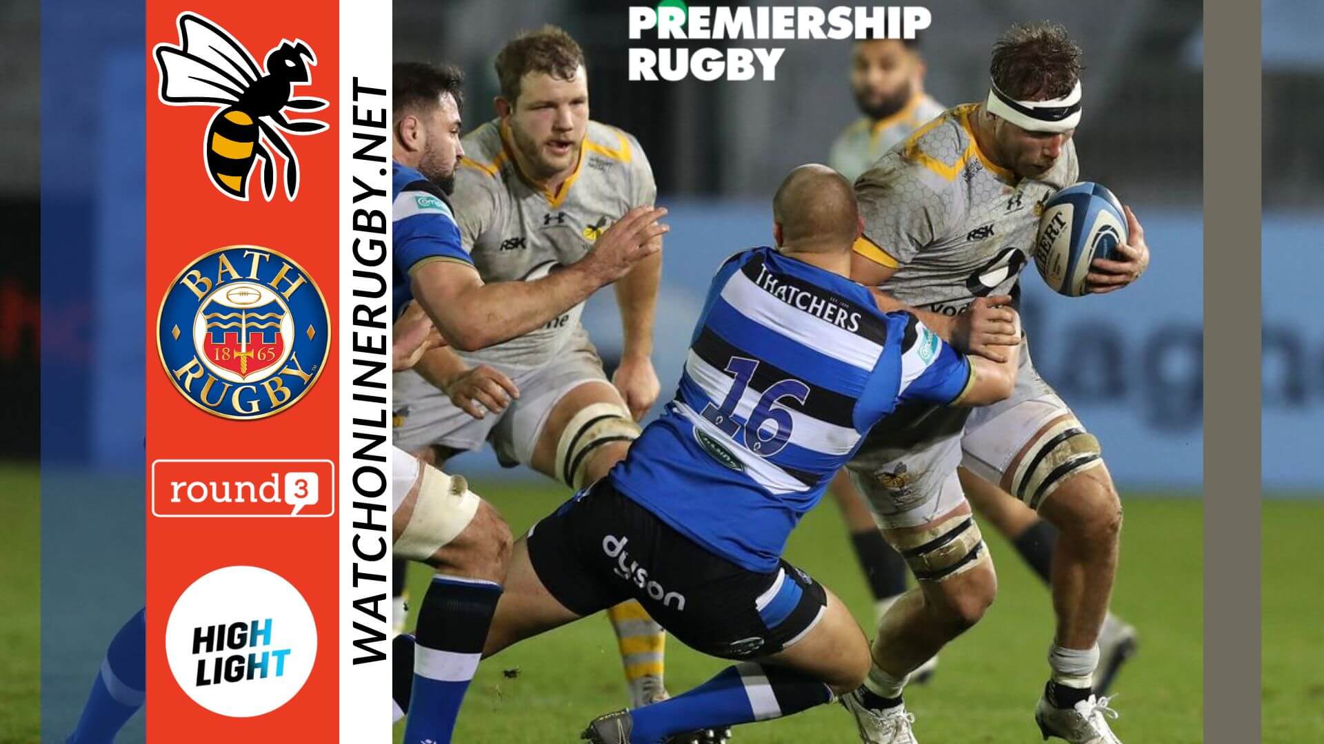 Bath Rugby Vs Wasps Premiership Rugby 2022 RD 3