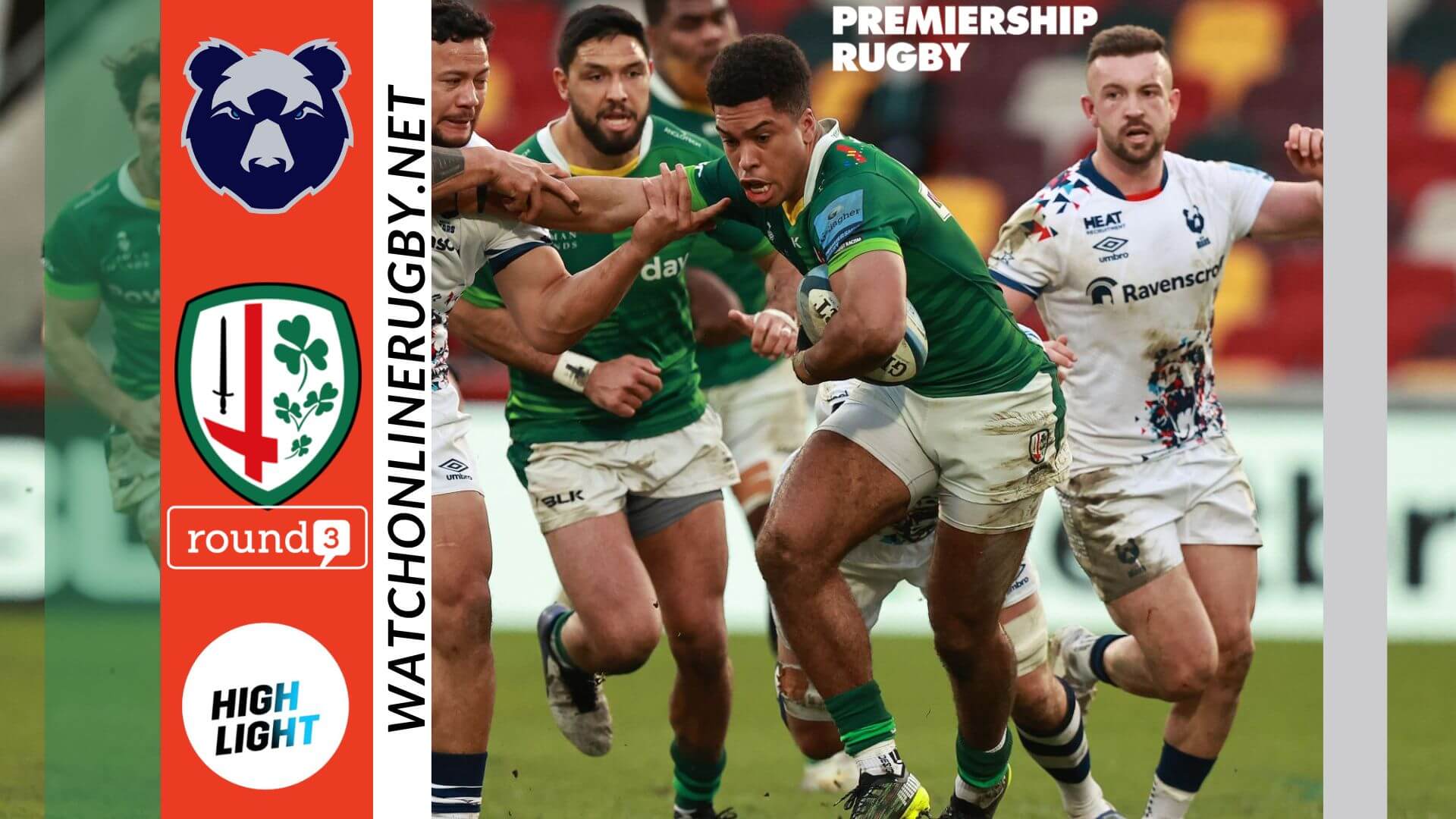 Bristol Bears Vs London Irish Premiership Rugby 2022 RD 3