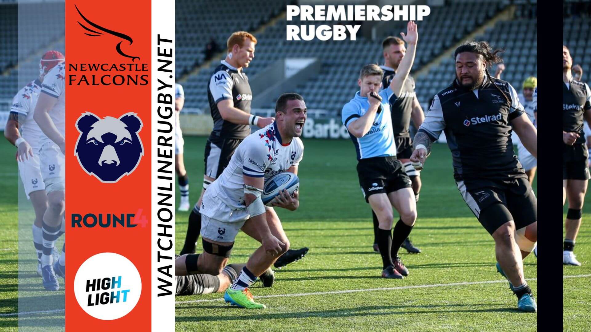 Newcastle Falcons Vs Bristol Bears Premiership Rugby 2022 RD 4