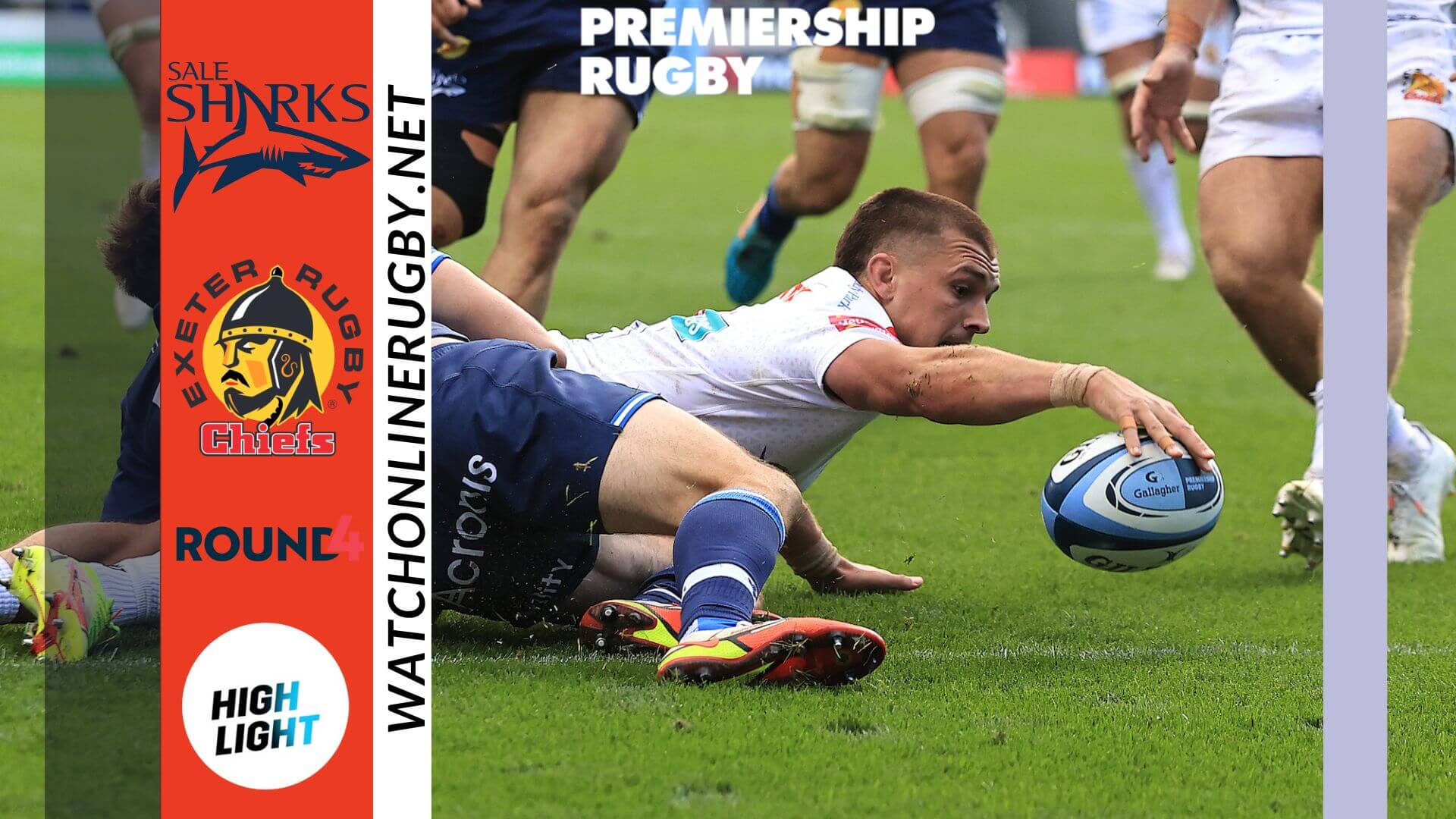Sale Sharks Vs Exeter Chiefs Premiership Rugby 2022 RD 4