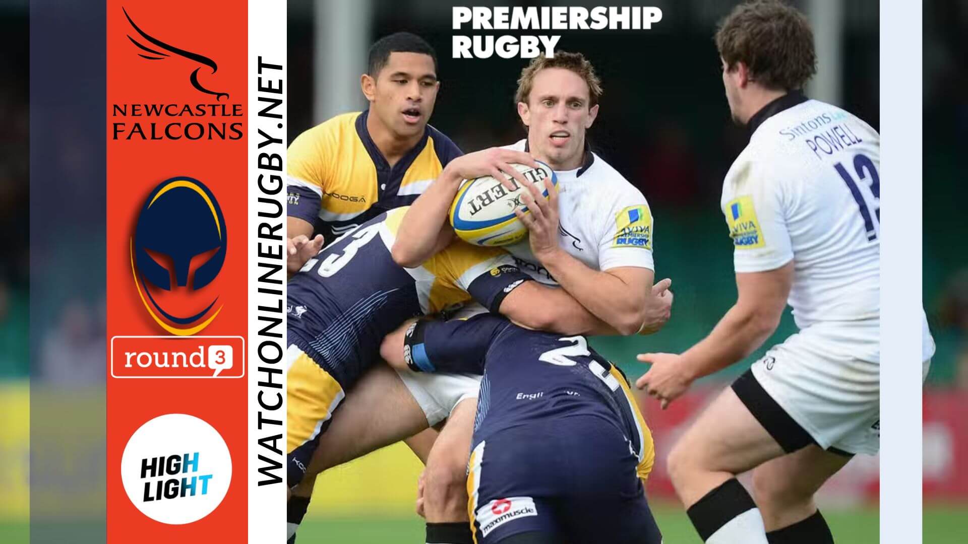 Worcester Warriors Vs Newcastle Falcons Premiership Rugby 2022 RD 3