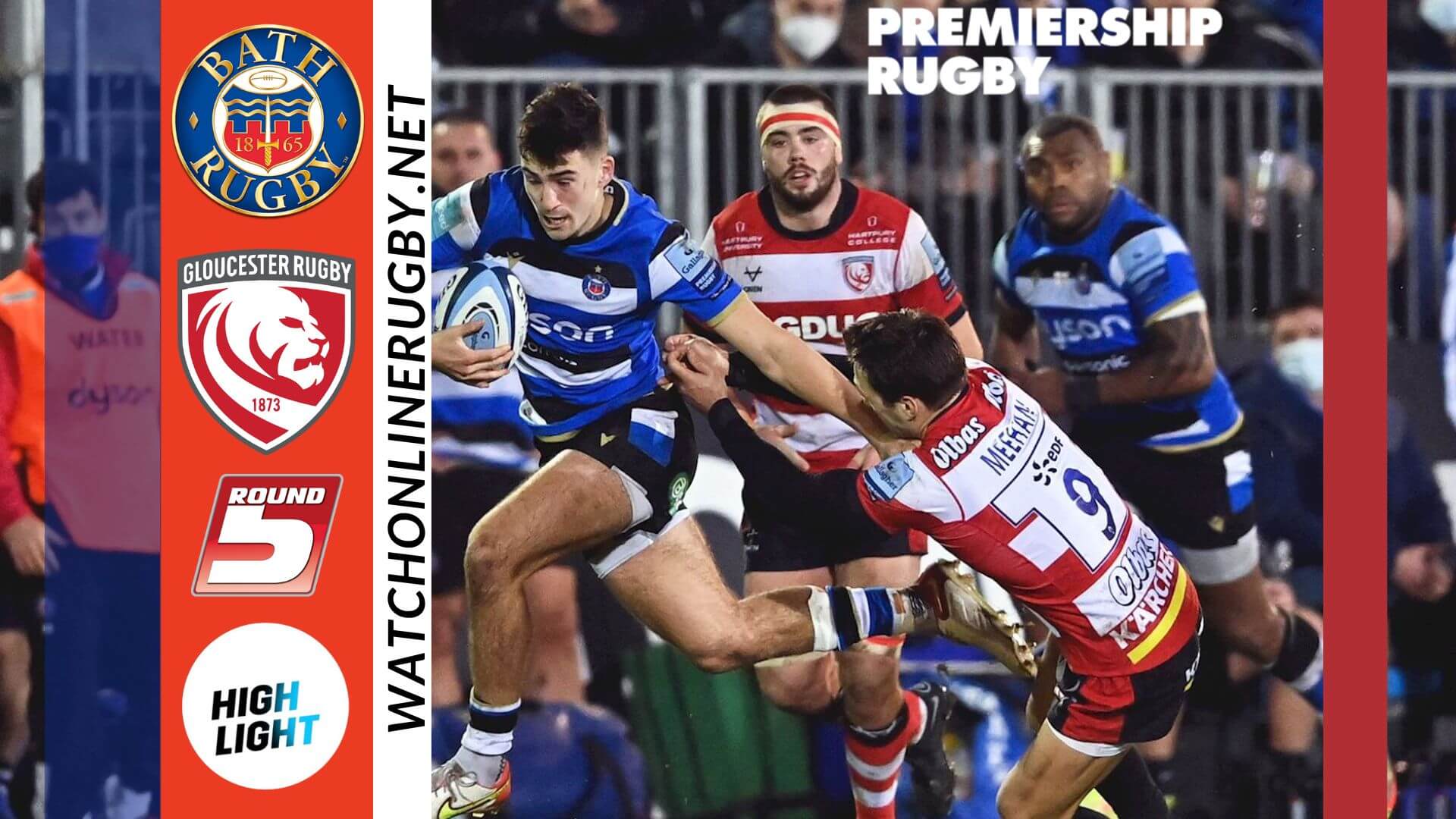 Bath Rugby Vs Gloucester Rugby Premiership Rugby 2022 RD 5